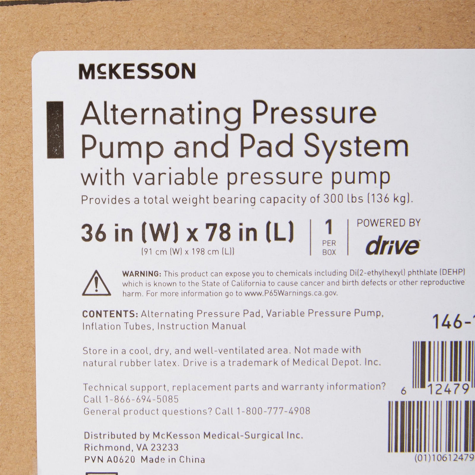 McKesson Variable Pressure Pump And Mattress Pad System