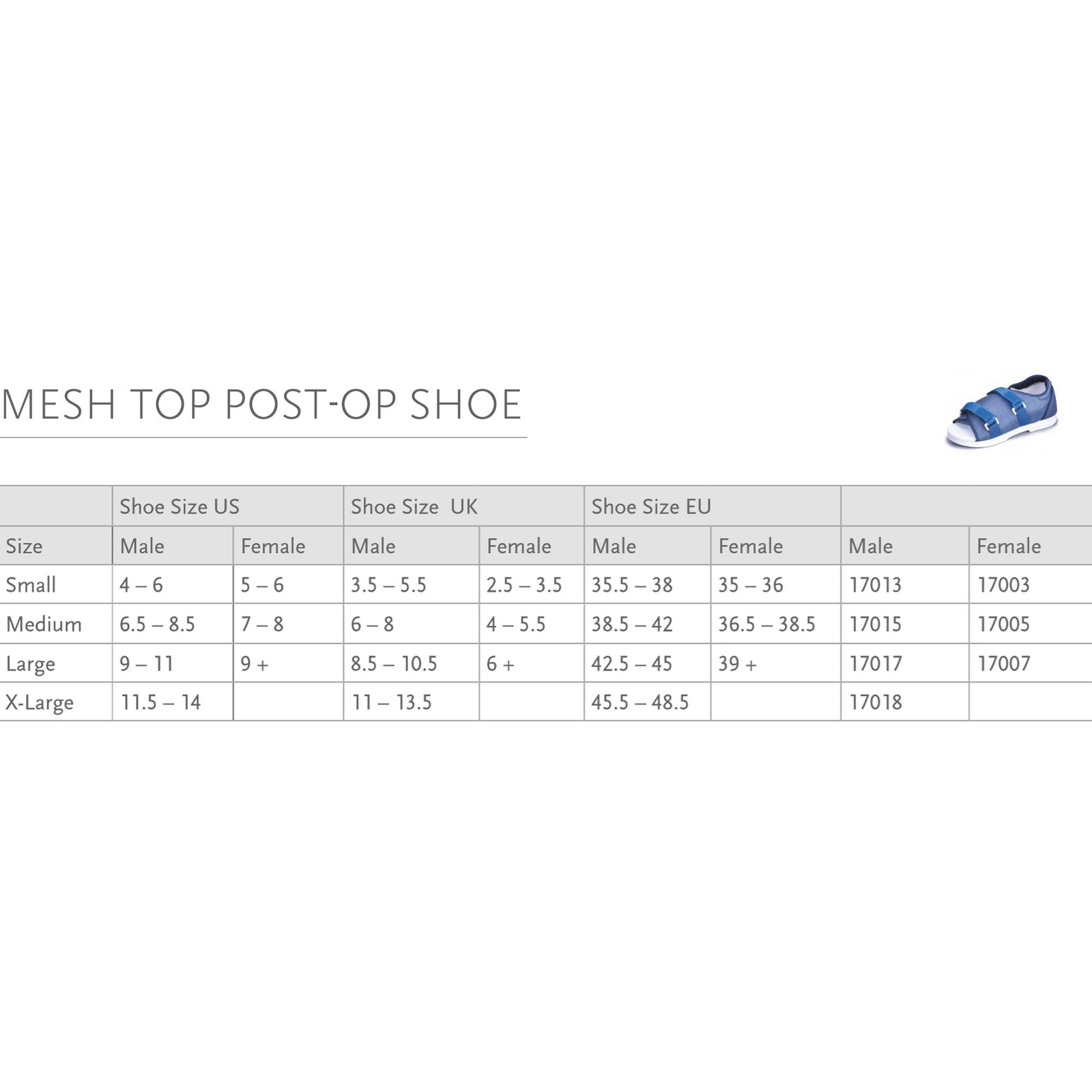 ssur Mesh Top Post-Op Shoe