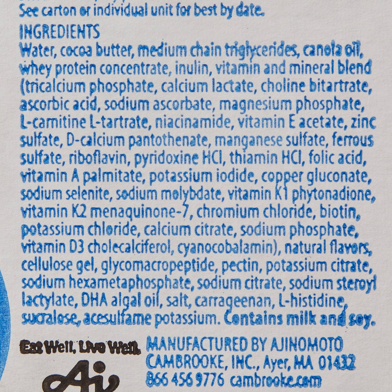 KetoVie™ 4:1 Original Flavor Ketogenic Oral Supplement, 8.5 oz. Carton