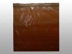 Reclosable Bag 12 X 12 Inch Ldpe Amber Zipper / Seal Top Closure