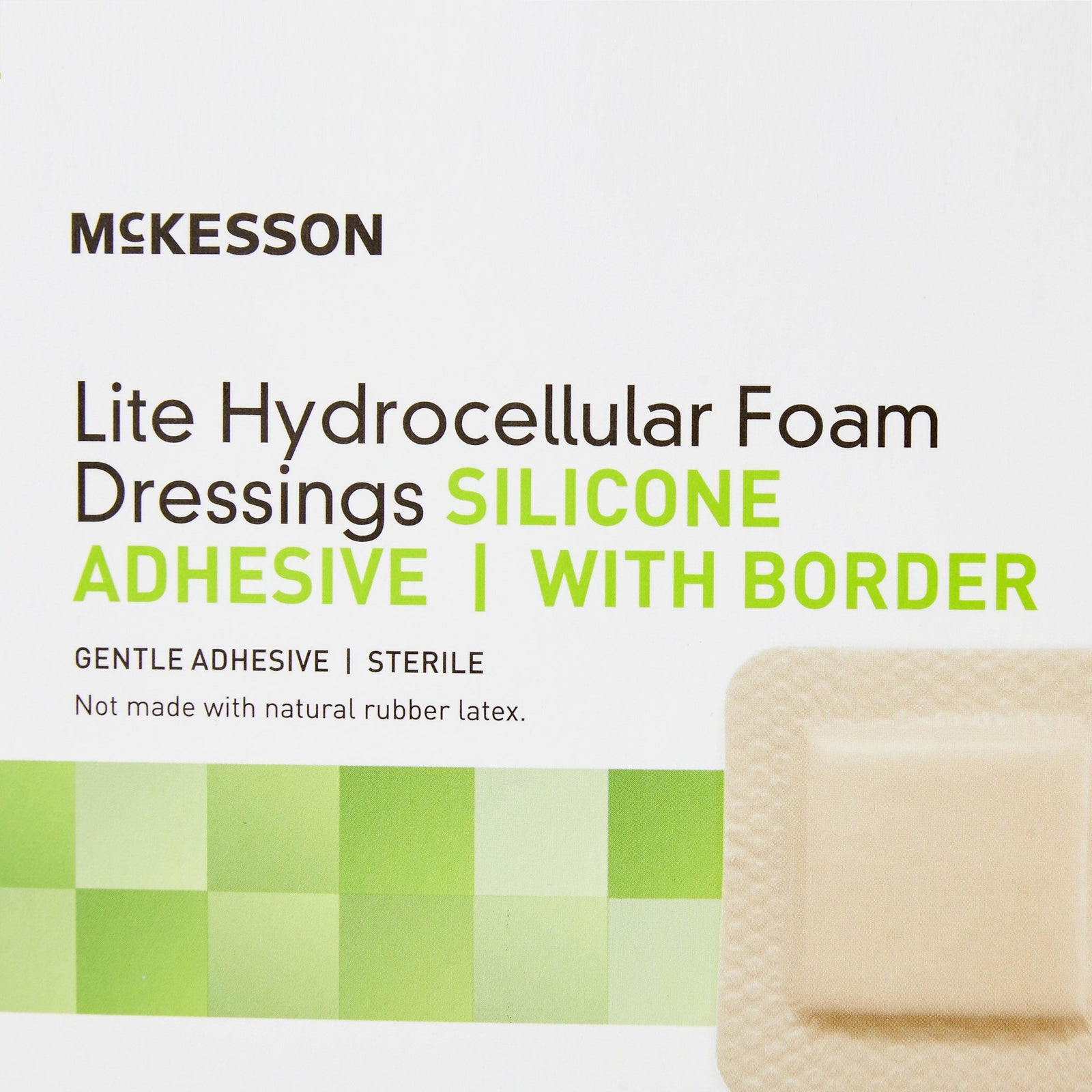 McKesson Lite Thin Silicone Foam Dressing