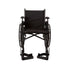McKesson Lightweight Wheelchair Dual Axle (18" & 20" Seat Widths) w/ Swing-Away Footrest/Elevating Legrest, Black Upholstery, 300 lbs. Weight Capacity