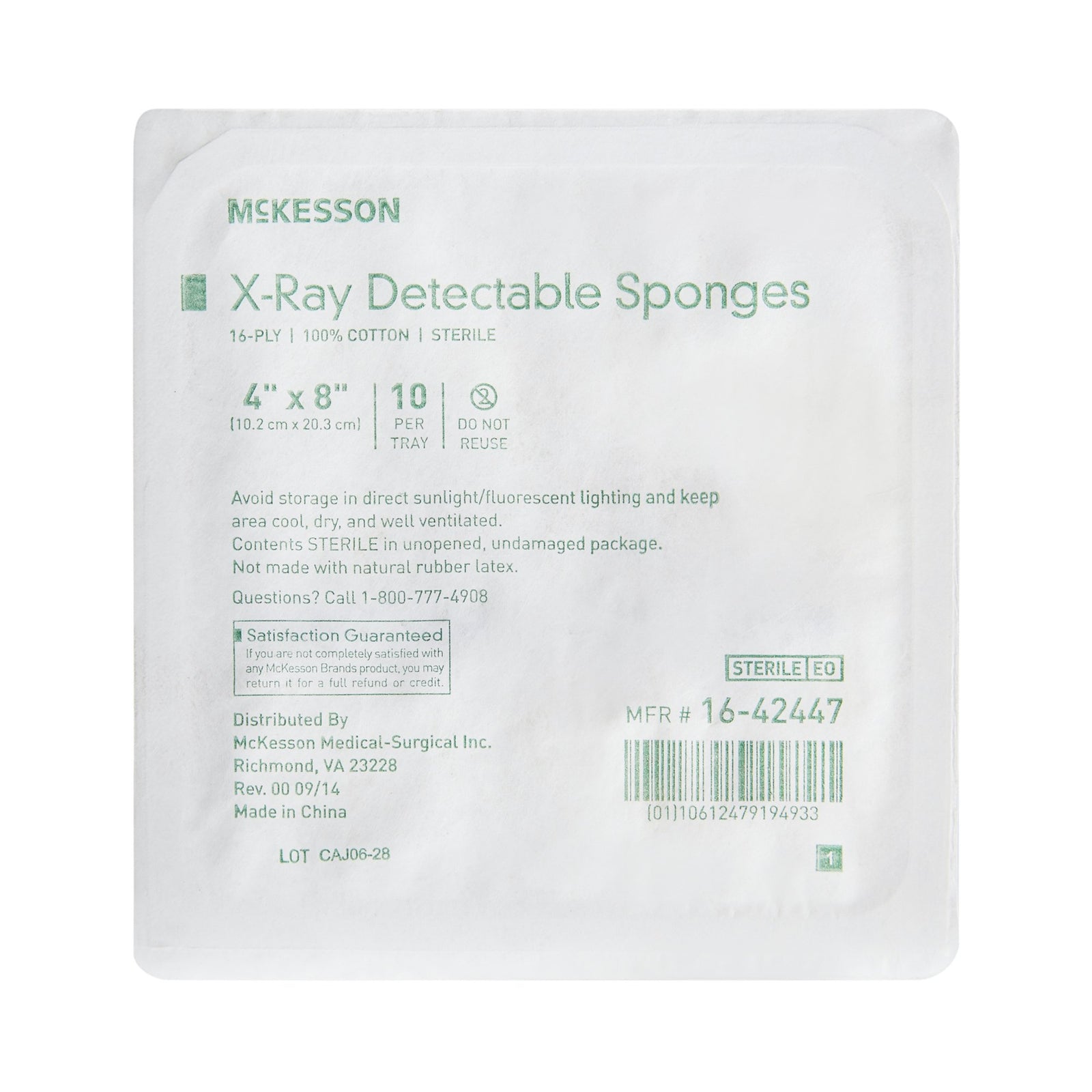 McKesson X-Ray Detectable Sponges