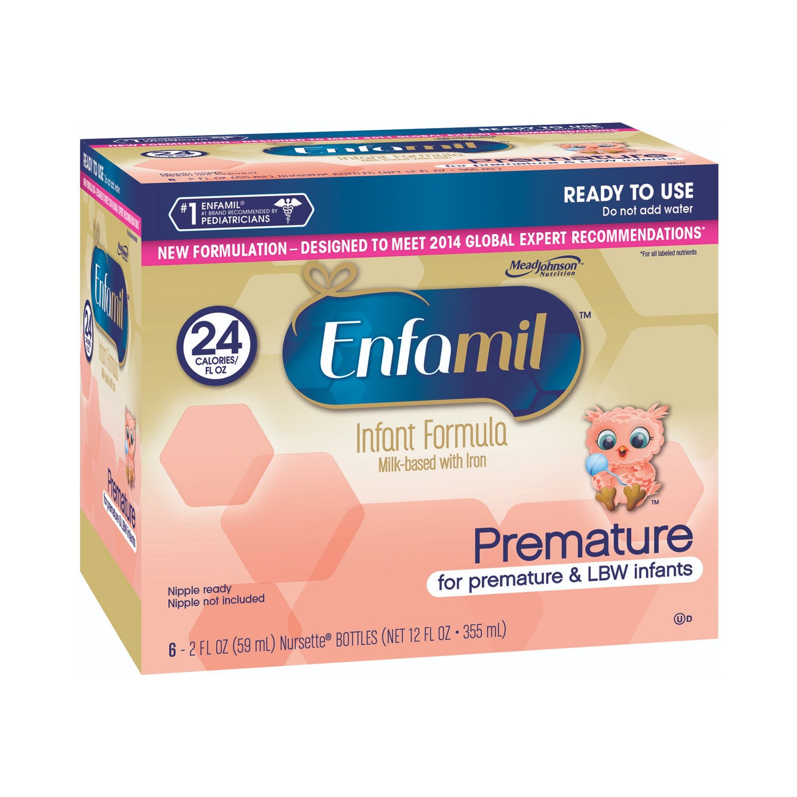 Enfamil® Premature with Iron Ready to Use Infant Formula, 2 oz. Nursette Bottle