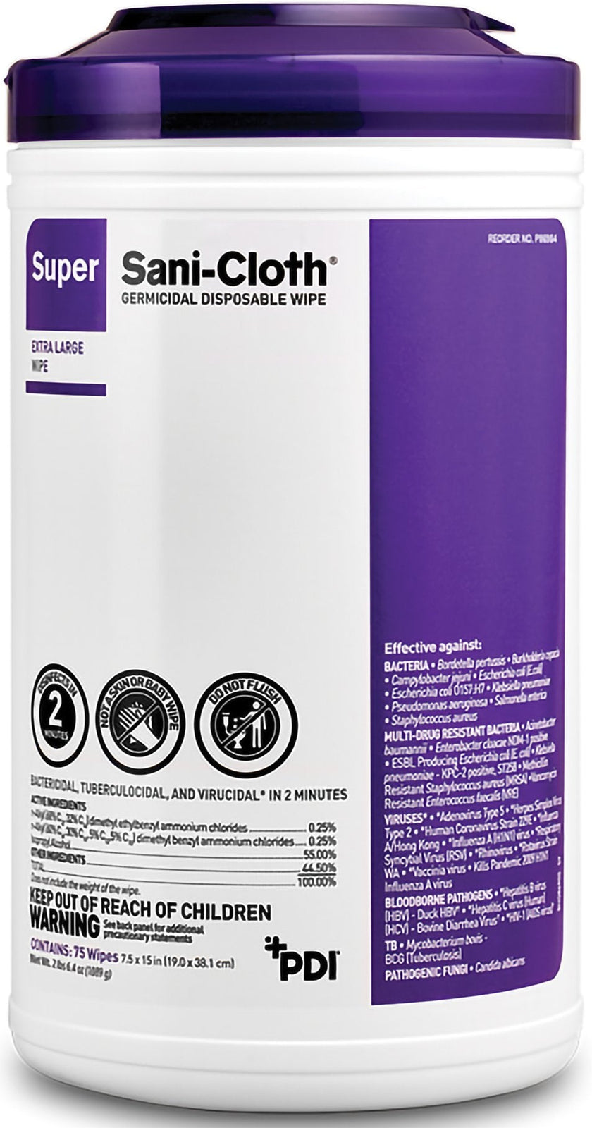 Super Sani-Cloth Germicidal Disposable Wipe