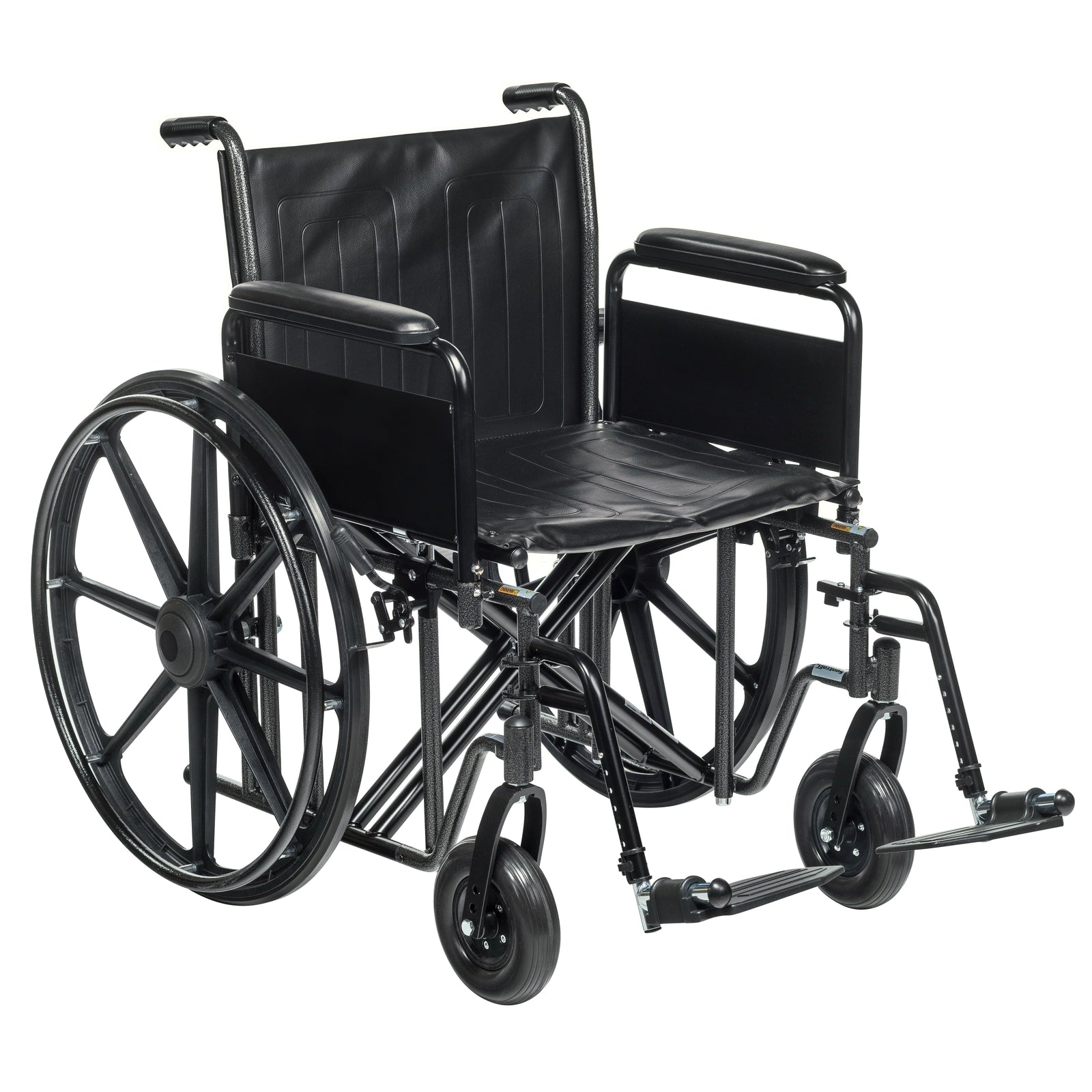 McKesson Bariatric Wheelchair, 22in, 450lb, Swing-Away Footrests
