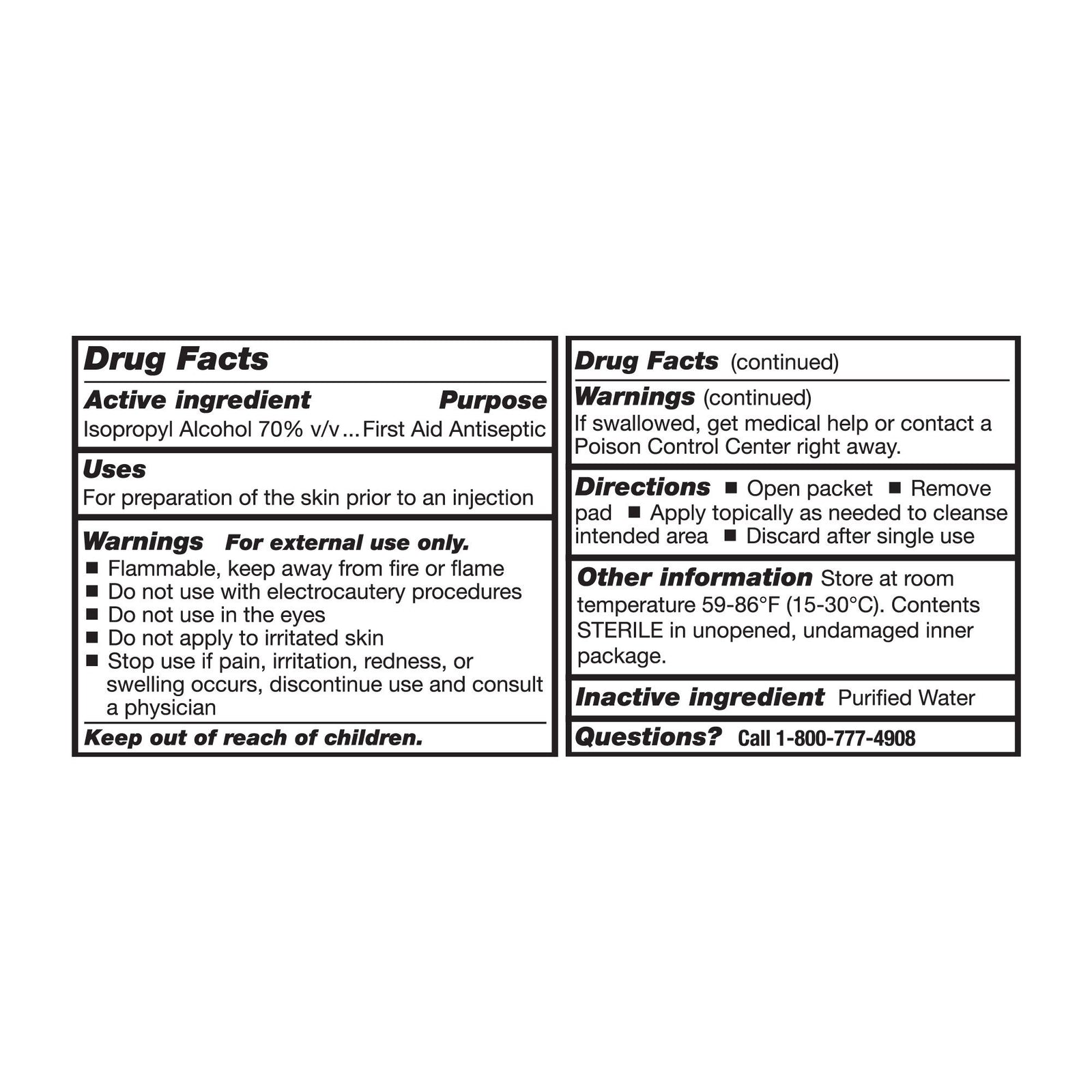 McKesson Alcohol Prep Pad