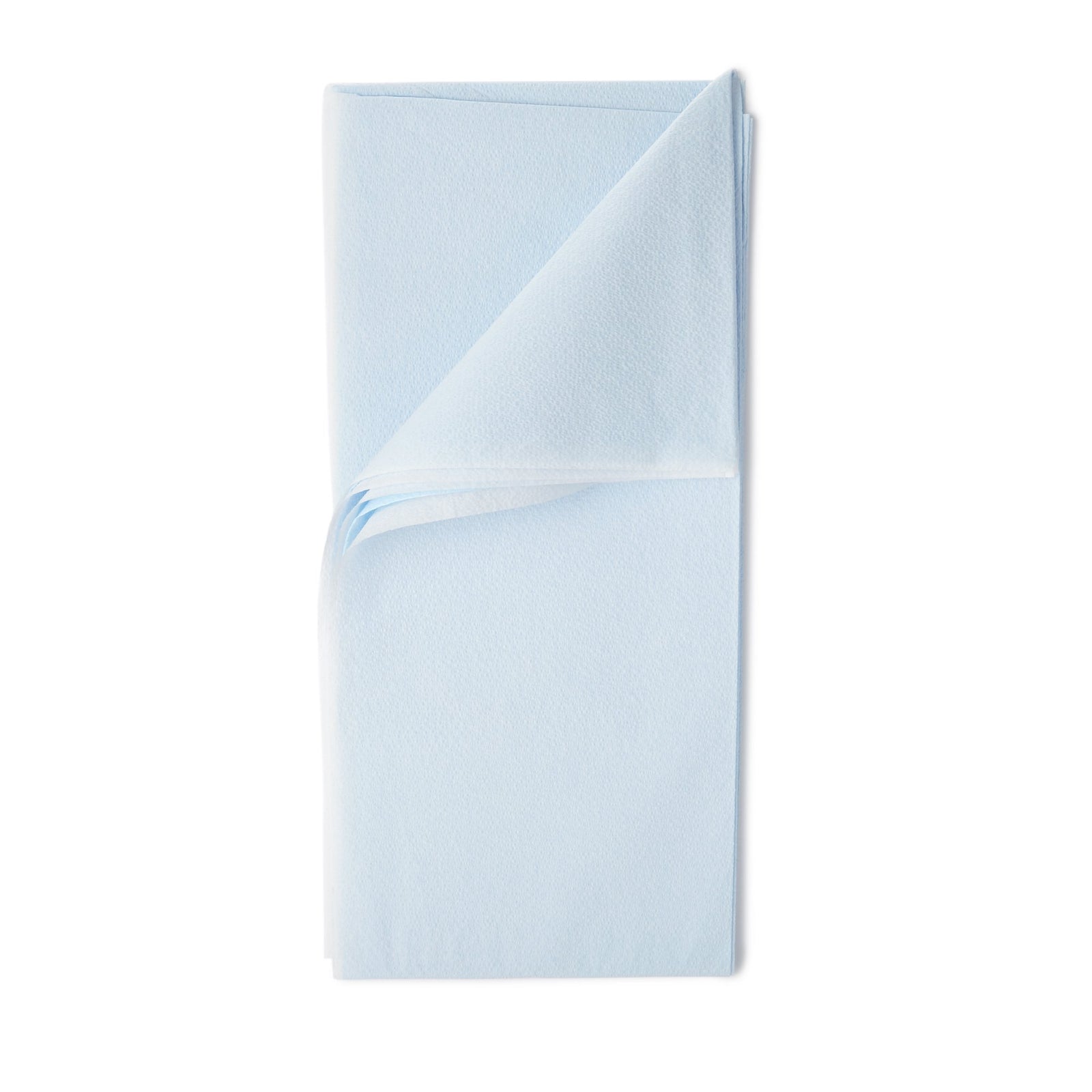 Stretcher Sheet Fitted Sheet 30 X 72 Inch Blue Nonwoven Fabric Disposable