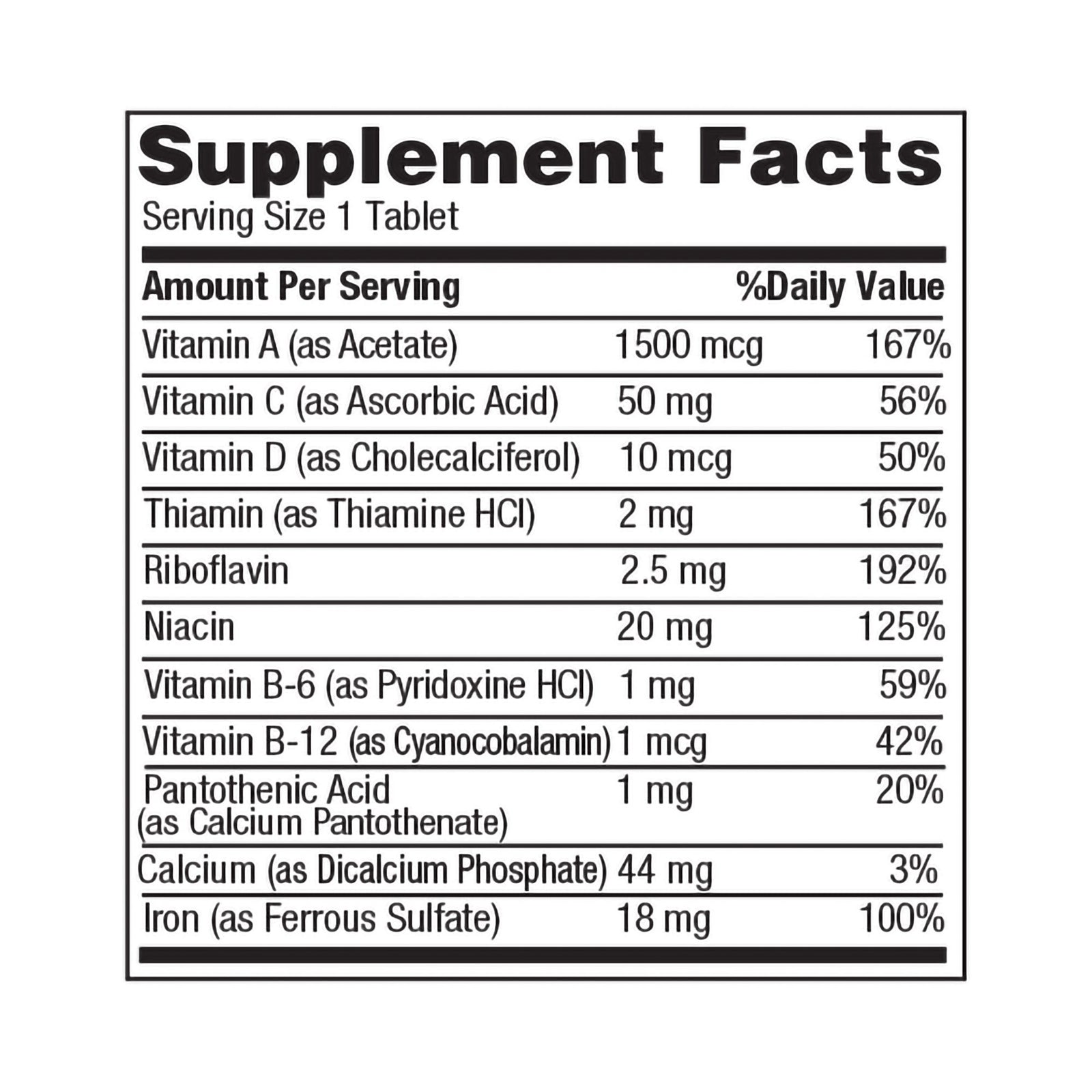 Geri-Care Multivitamin Supplement with Minerals