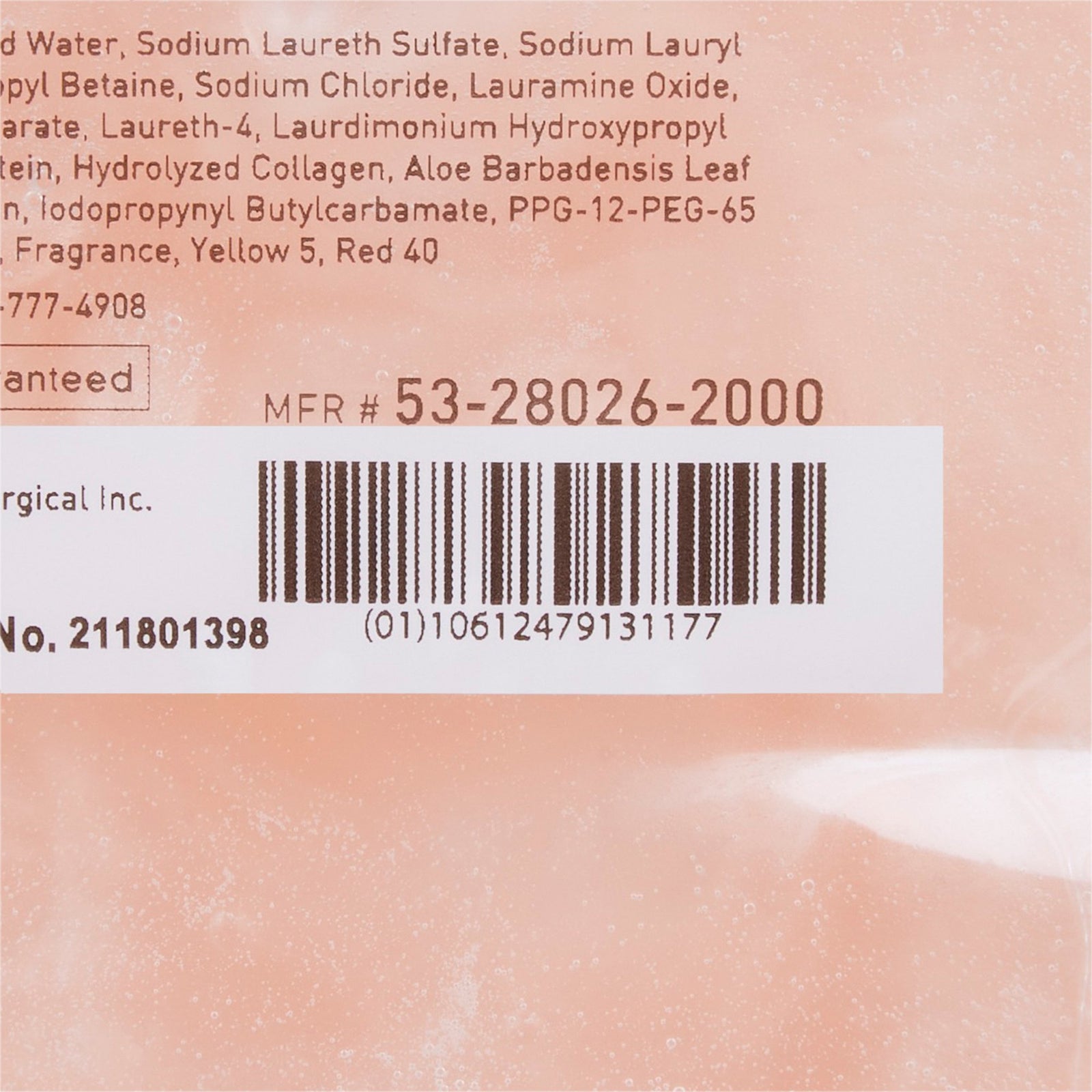 McKesson Shampoo and Body Wash 2000 mL Dispenser Refill Bag