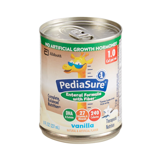 PediaSure® Enteral with Fiber Pediatric Oral Supplement / Tube Feeding Formula, 8 oz. Can