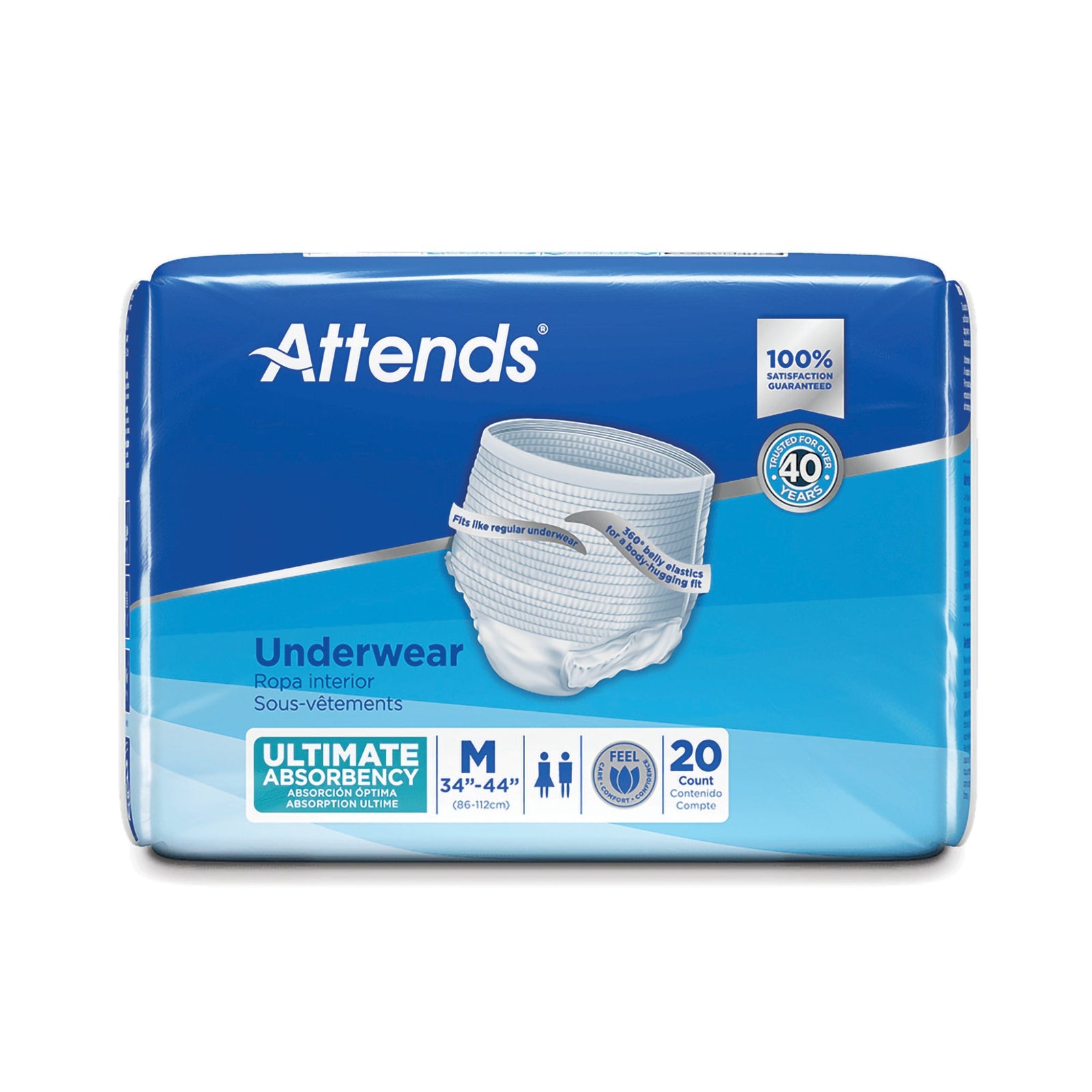 Attends Advanced Unisex Adult Absorbent Underwear