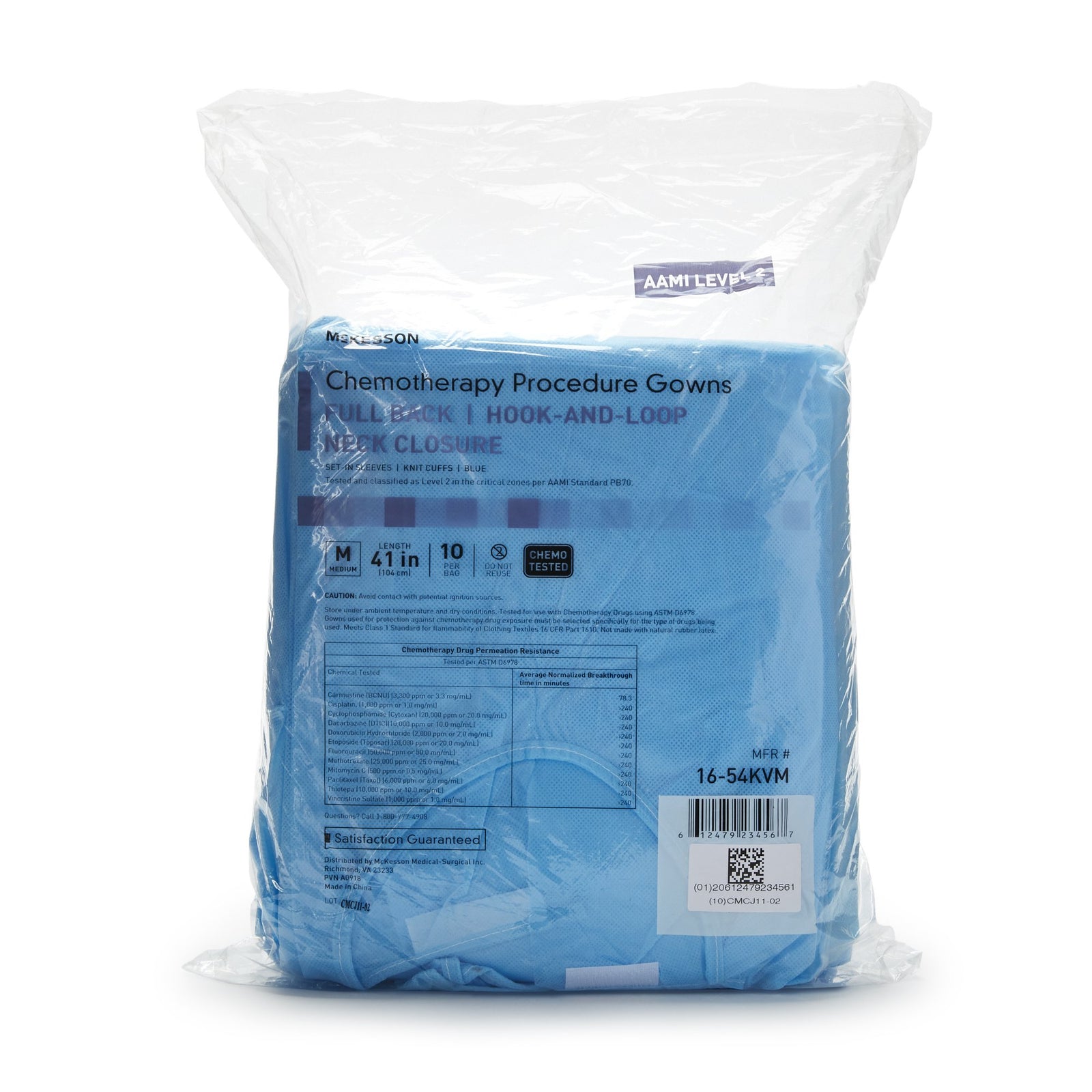 McKesson Chemotherapy Procedure Gown