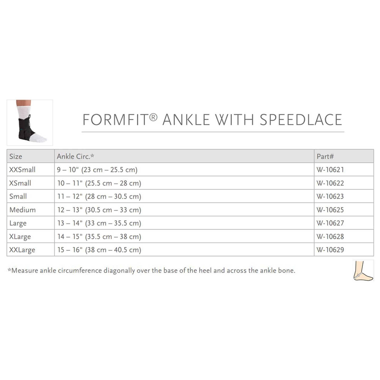 Ossur Formfit Ankle Brace With Speed Lace