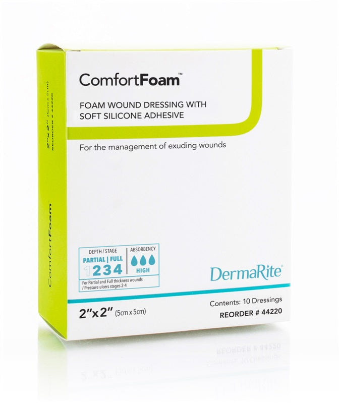 DermaRite ComfortFoam Silicone Foam Dressing without Border