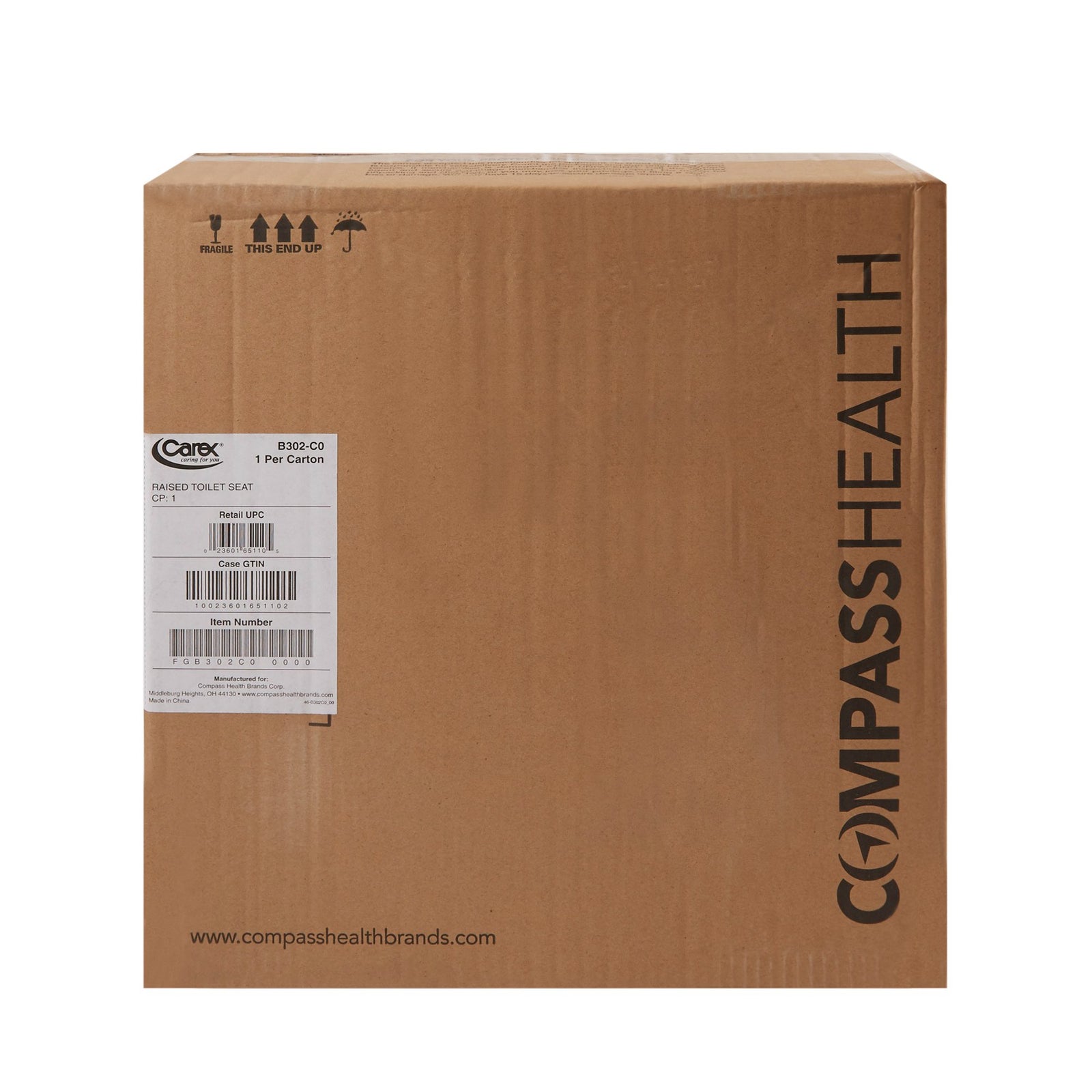 Carex Economy Raised Toilet Seat