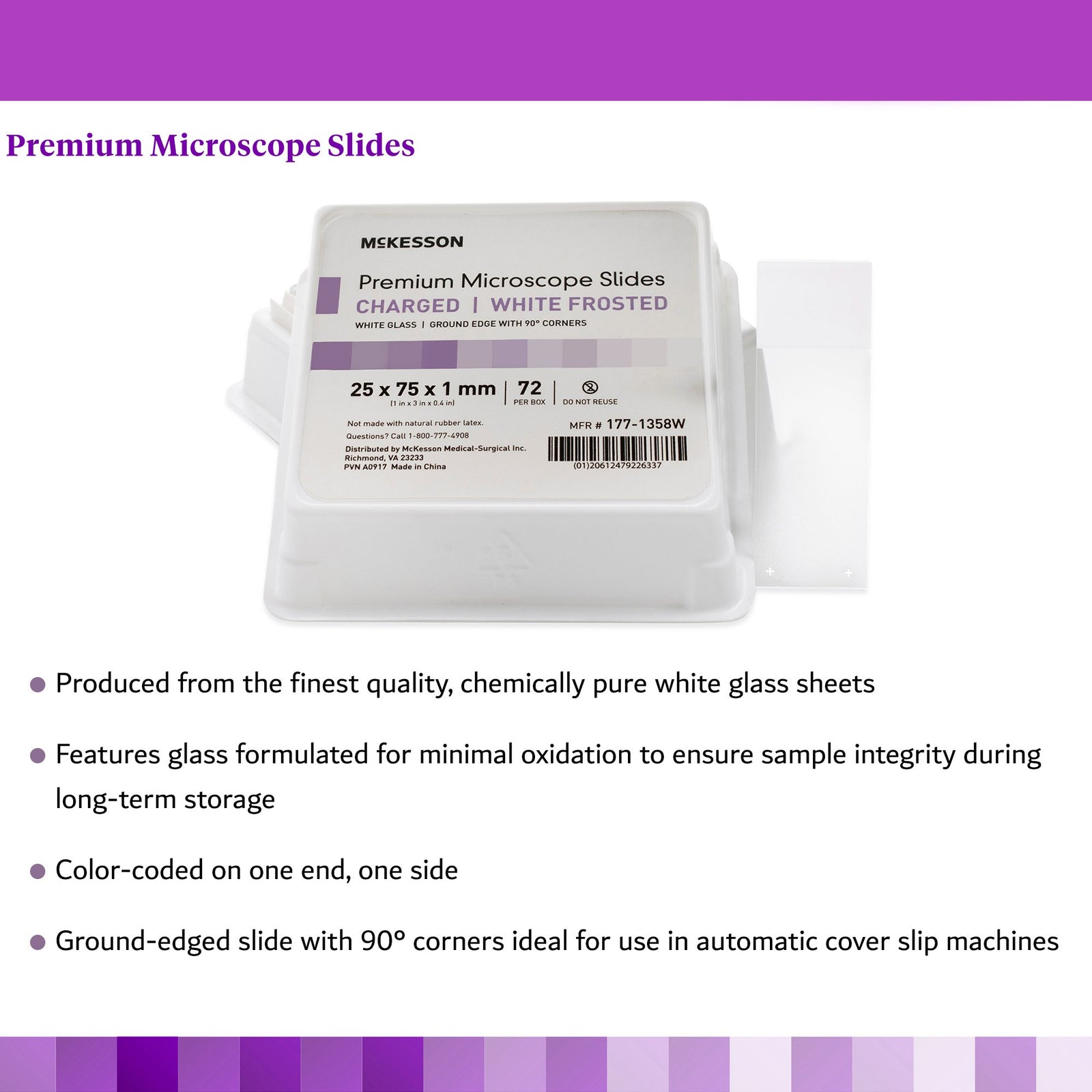 McKesson Charged Microscope Slide