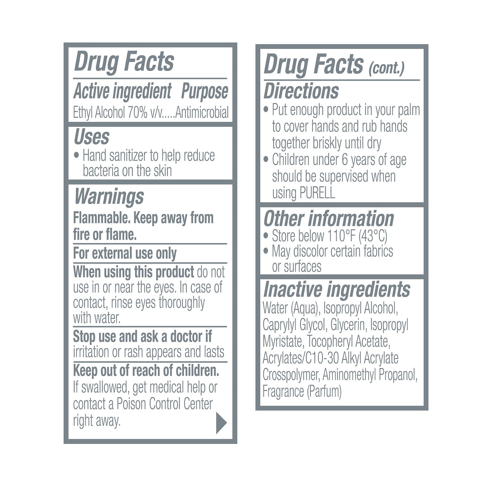 Purell Advanced Hand Sanitizer Refreshing Gel