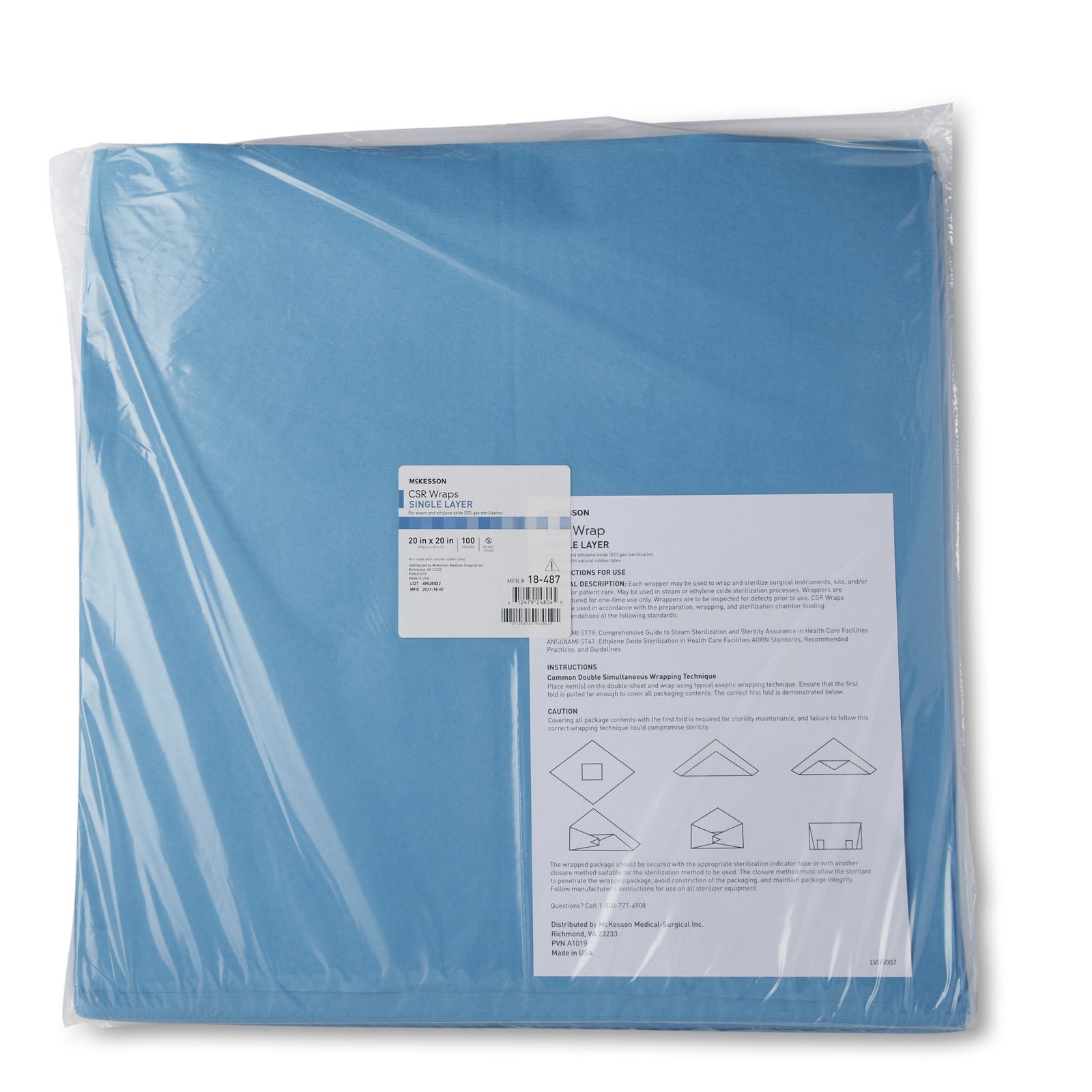 McKesson Single Layer Sterilization Wrap