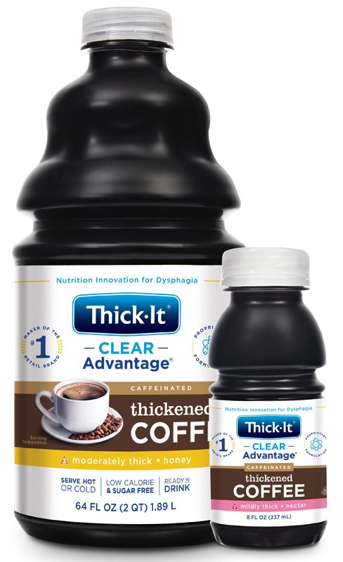 Thick-It Clear Advantage Thickened Beverage, Coffee, 8-oz. Container