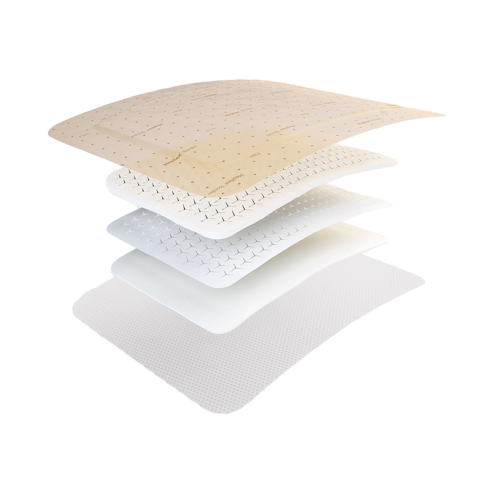 Molnlycke Mepilex Border Flex Self-Adherent Soft Silicone Foam Dressing