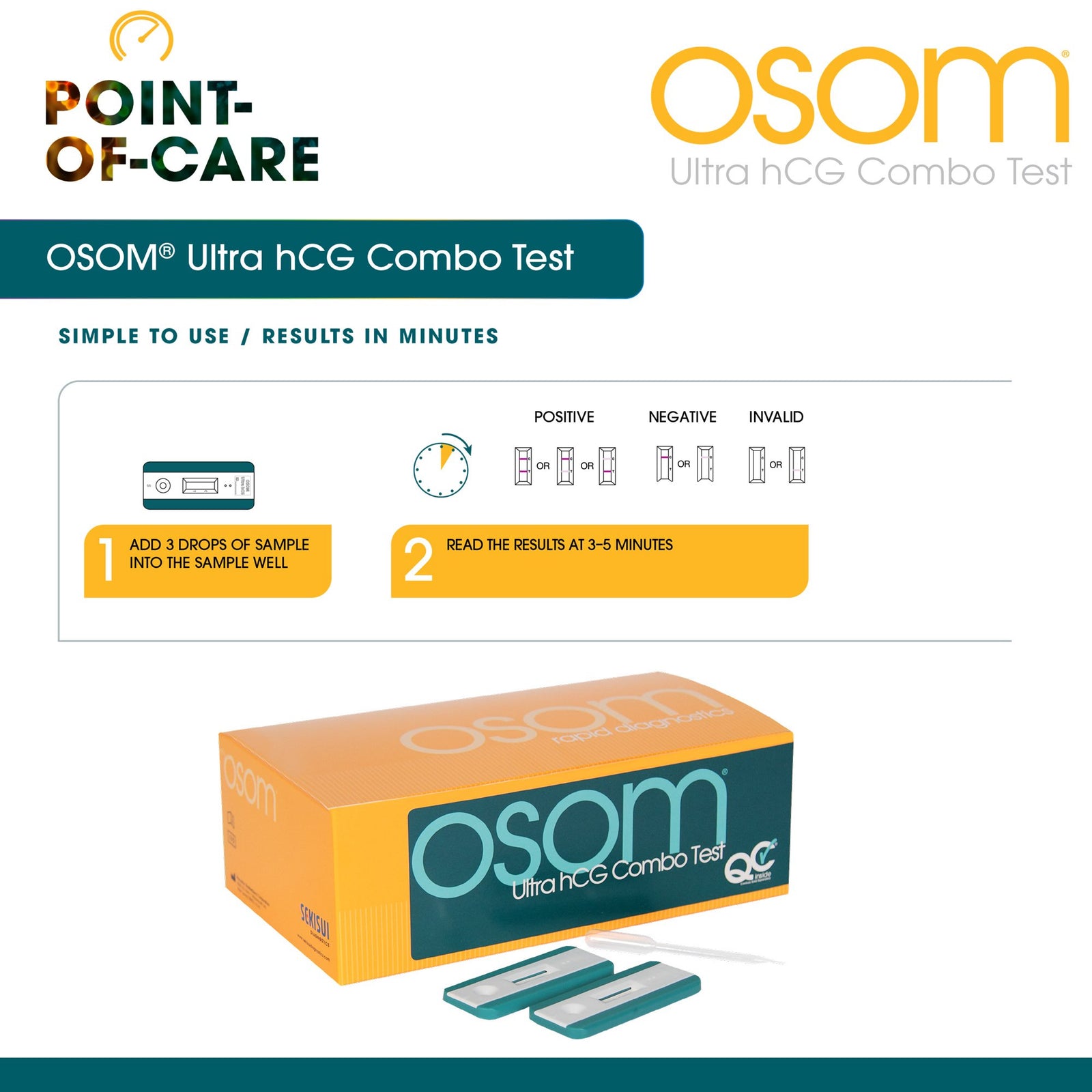 OSOM Ultra hCG Combo Rapid Test Kit