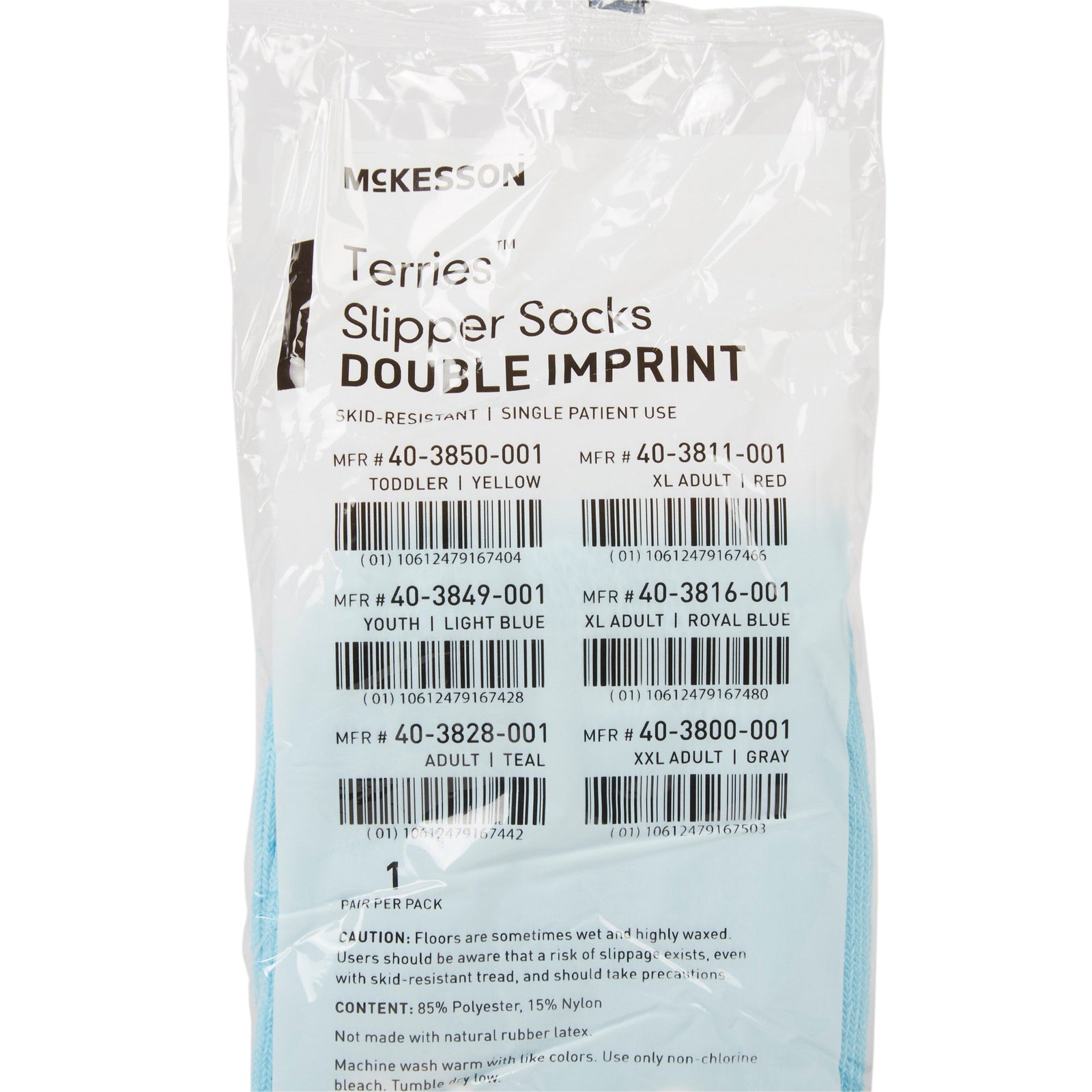 McKesson Terries Double Tread Slipper Socks