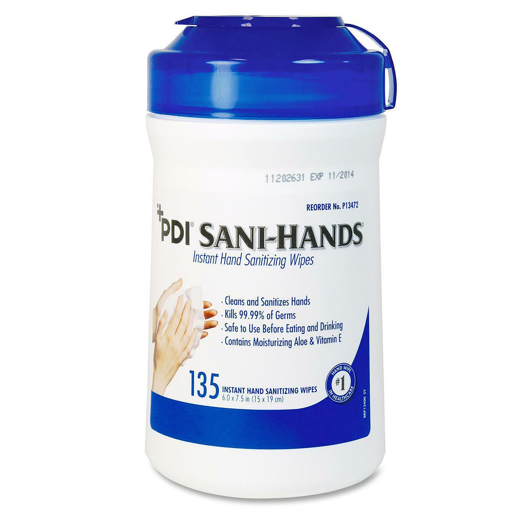 Sani-Hands Ethyl Alcohol Hand Sanitizing Wipe Individual Packet 100 Wipes