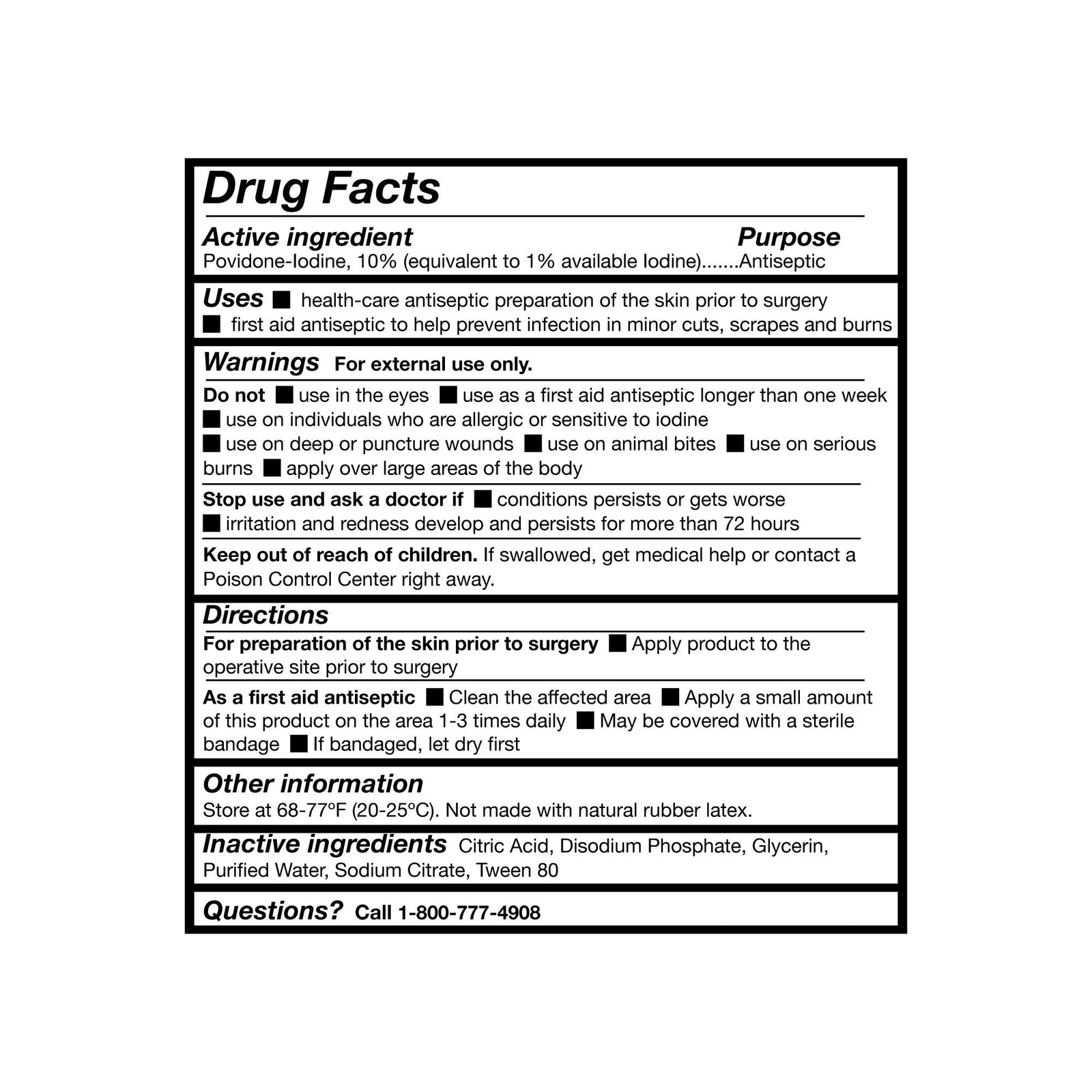 McKesson Skin Prep Solution