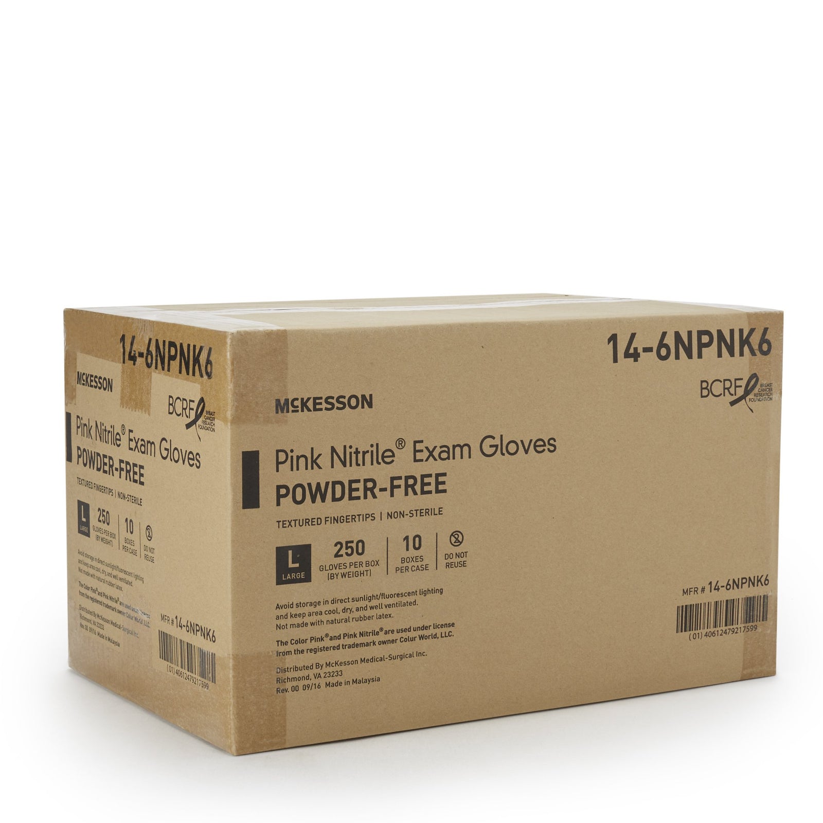 McKesson Pink Nitrile Nitrile Exam Glove