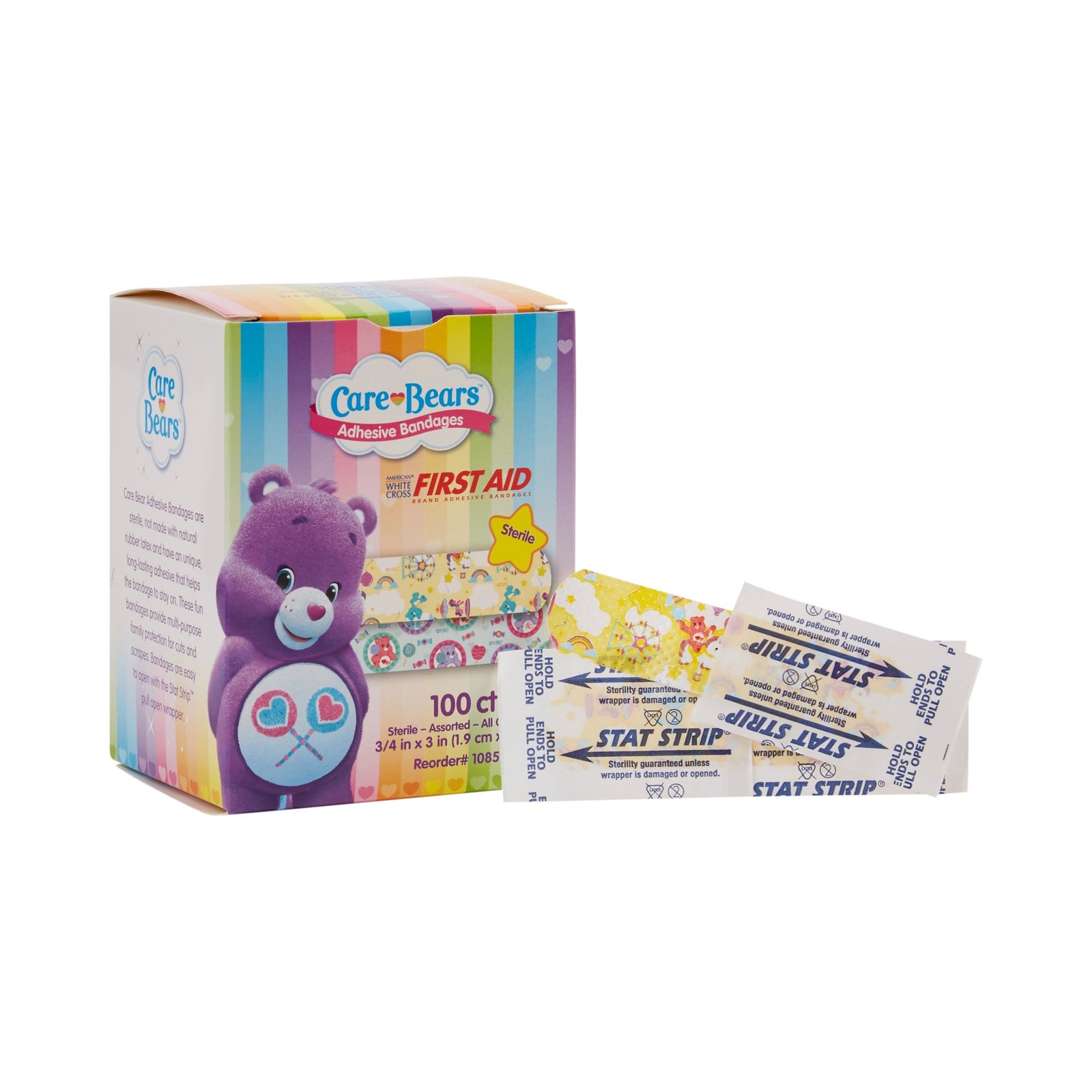 American White Cross Stat Strip Adhesive Strip