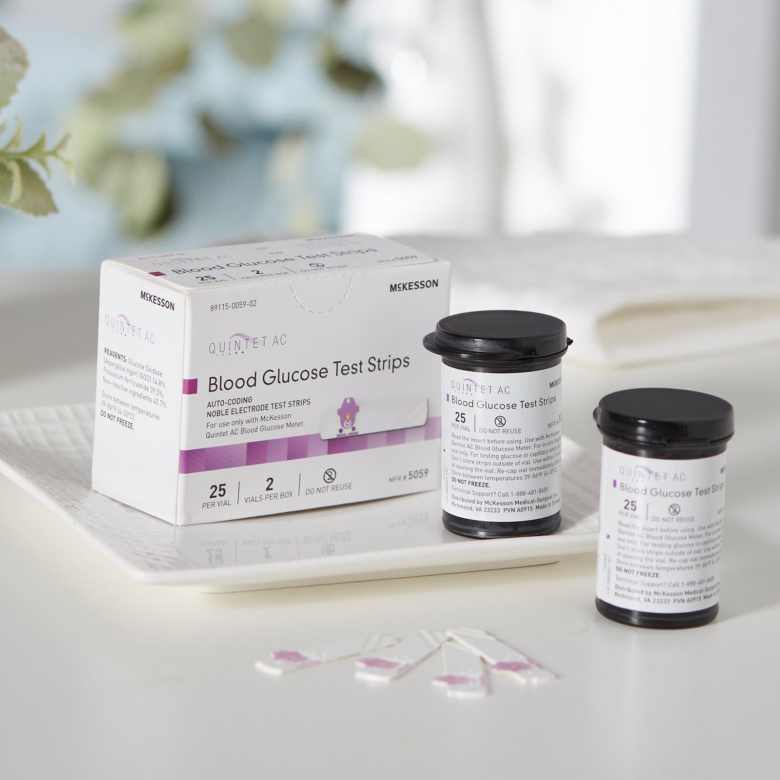 QUINTET AC Blood Glucose Test Strips