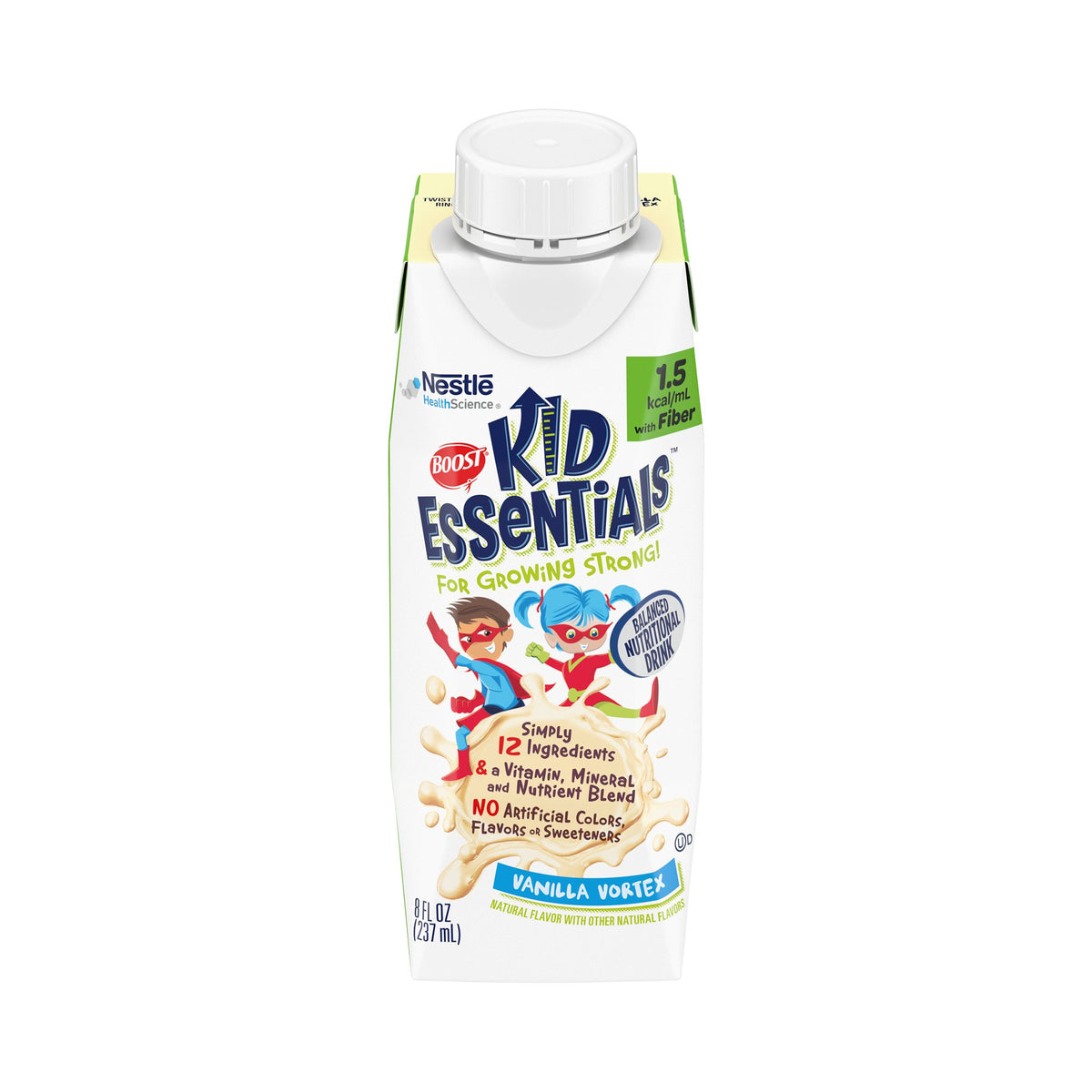 ® Essentials™ 1.5 Fiber Vanilla Pediatric Oral Supplement Tube Feeding Formula 8 oz. Carton 24 per Case