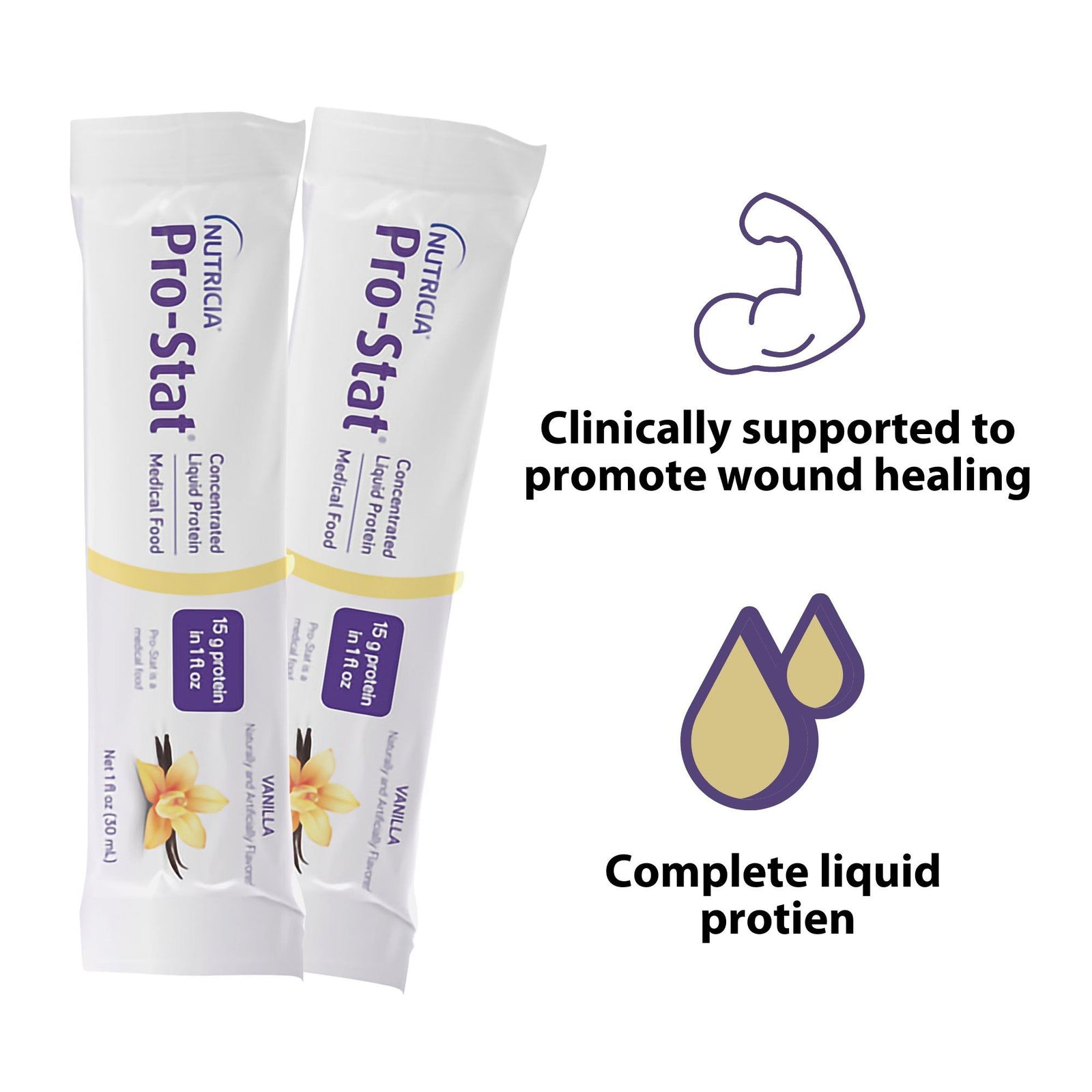 Pro-Stat® Sugar-Free Vanilla Protein Supplement, 1 oz. Individual Packet