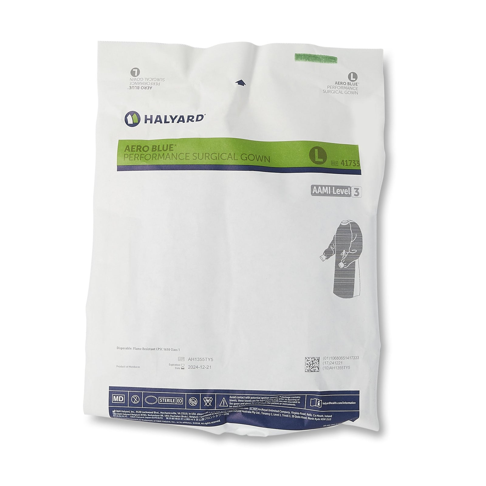 Aero Blue Surgical Gown With Towel