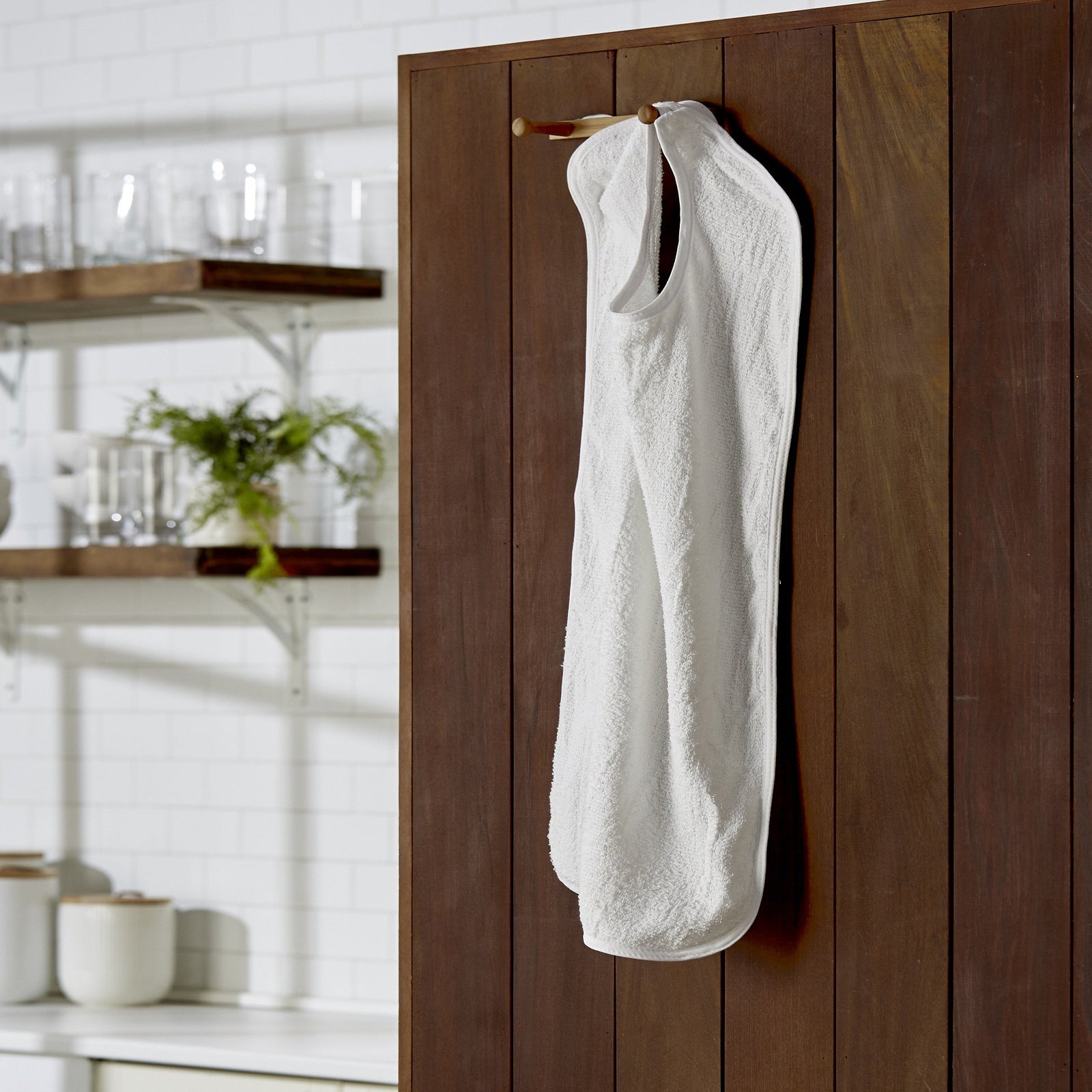 Bib Hook And Loop Closure Reusable Terry Cloth