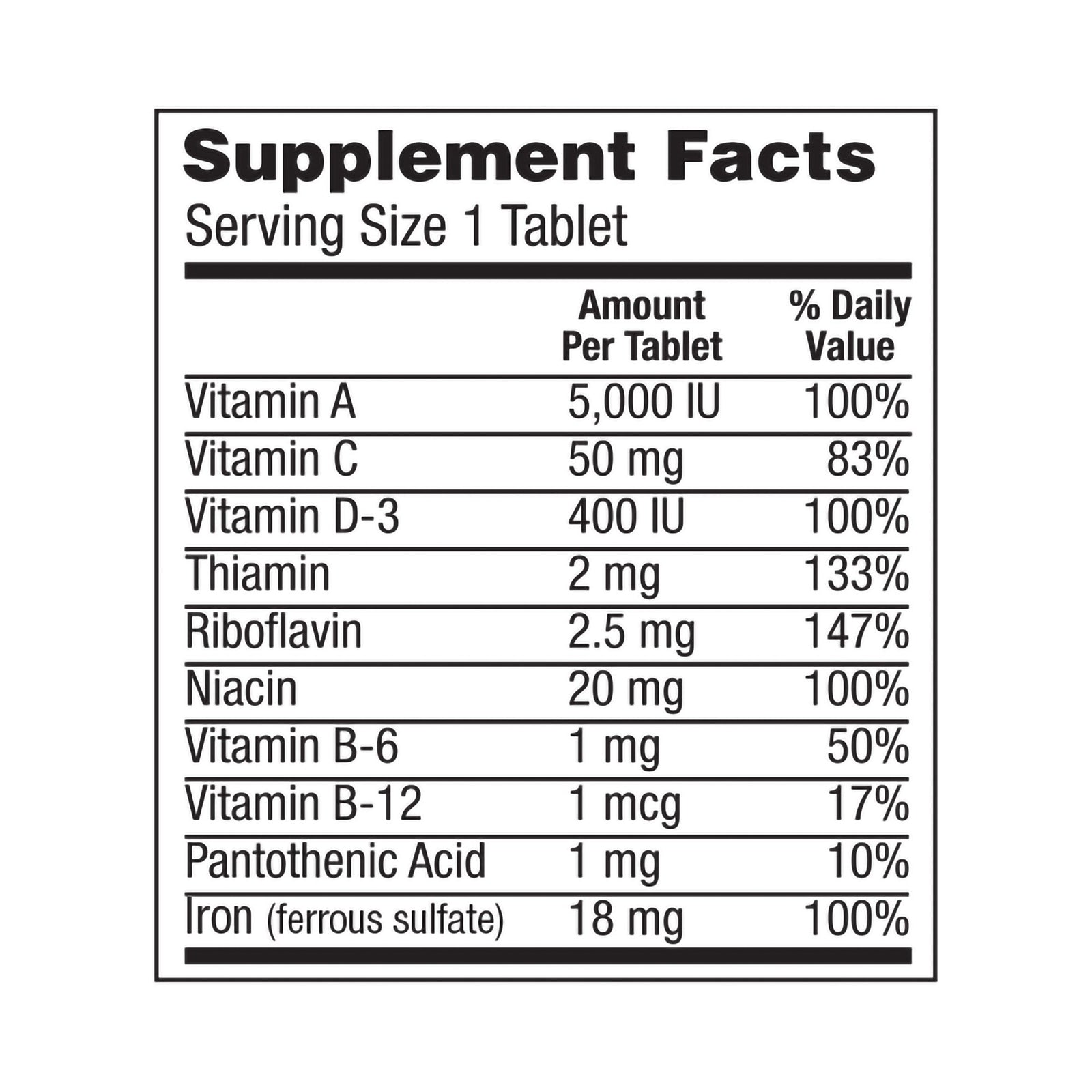 Geri-Care Multivitamin Supplement with Minerals