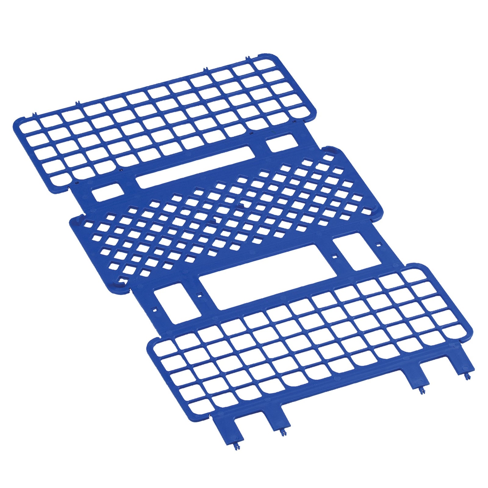Fold And Snap Test Tube Rack 90 Place 5 To 10 Ml Tube Size Blue 2-2/5 X 4-1/8 X 9-2/3 Inch