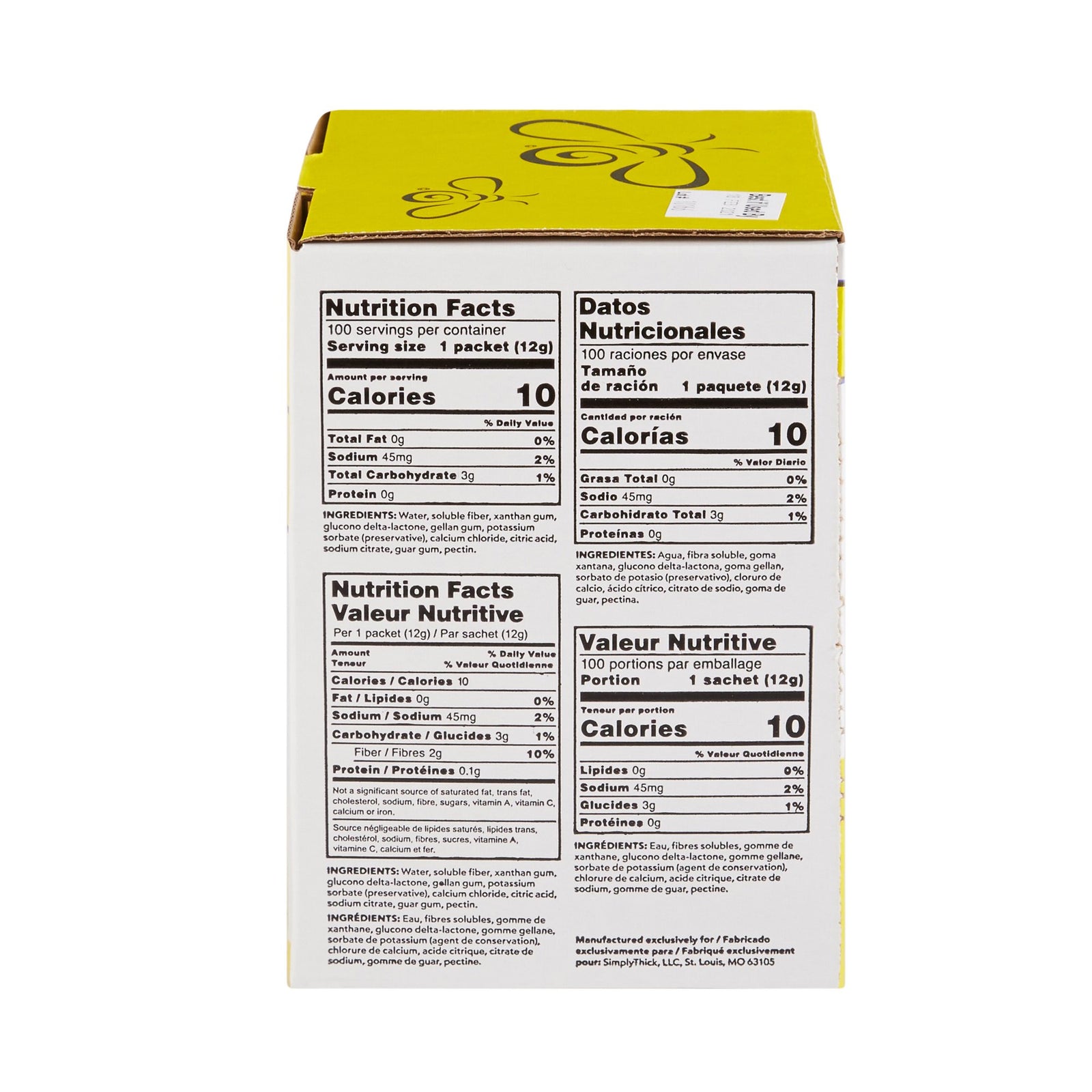 SimplyThick Easy Mix Food And Beverage Thickener