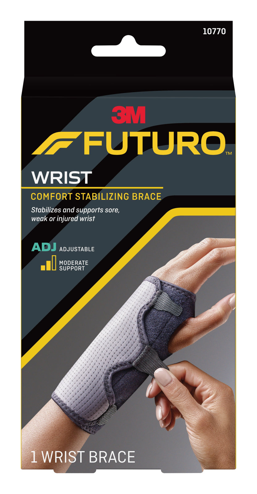3M FUTURO Wrist Brace, Comfort Fabric, Left or Right Hand