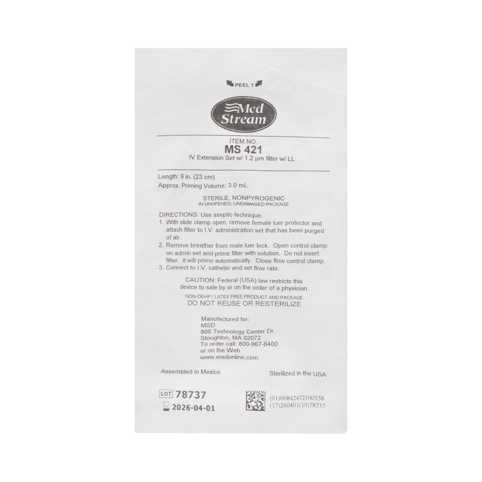 McKesson Iv Extension Set