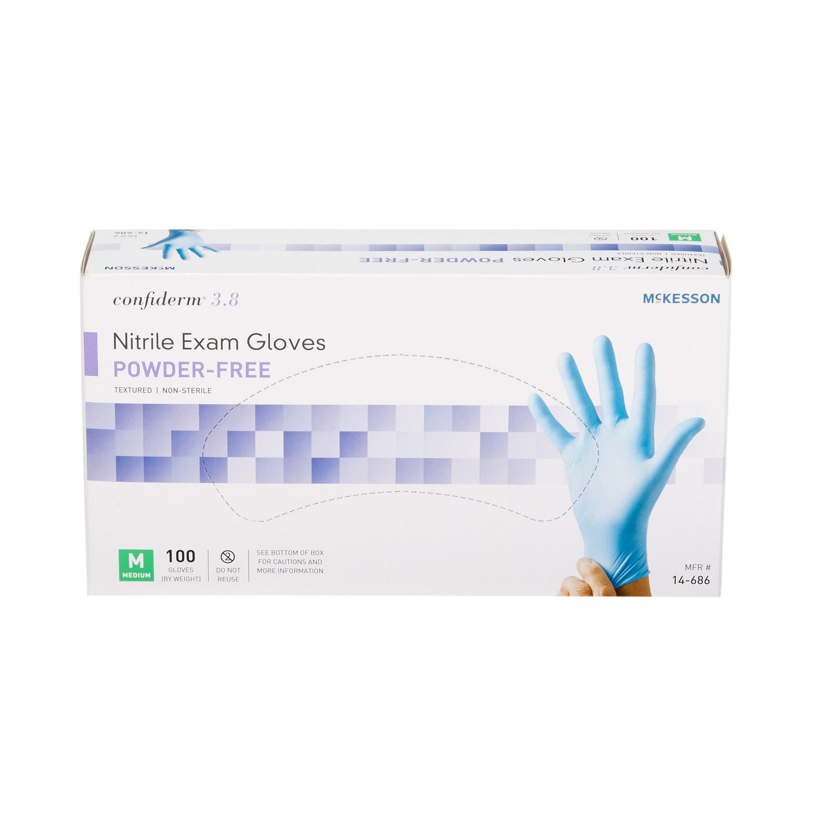 McKesson Confiderm 3.8 Nitrile Exam Glove