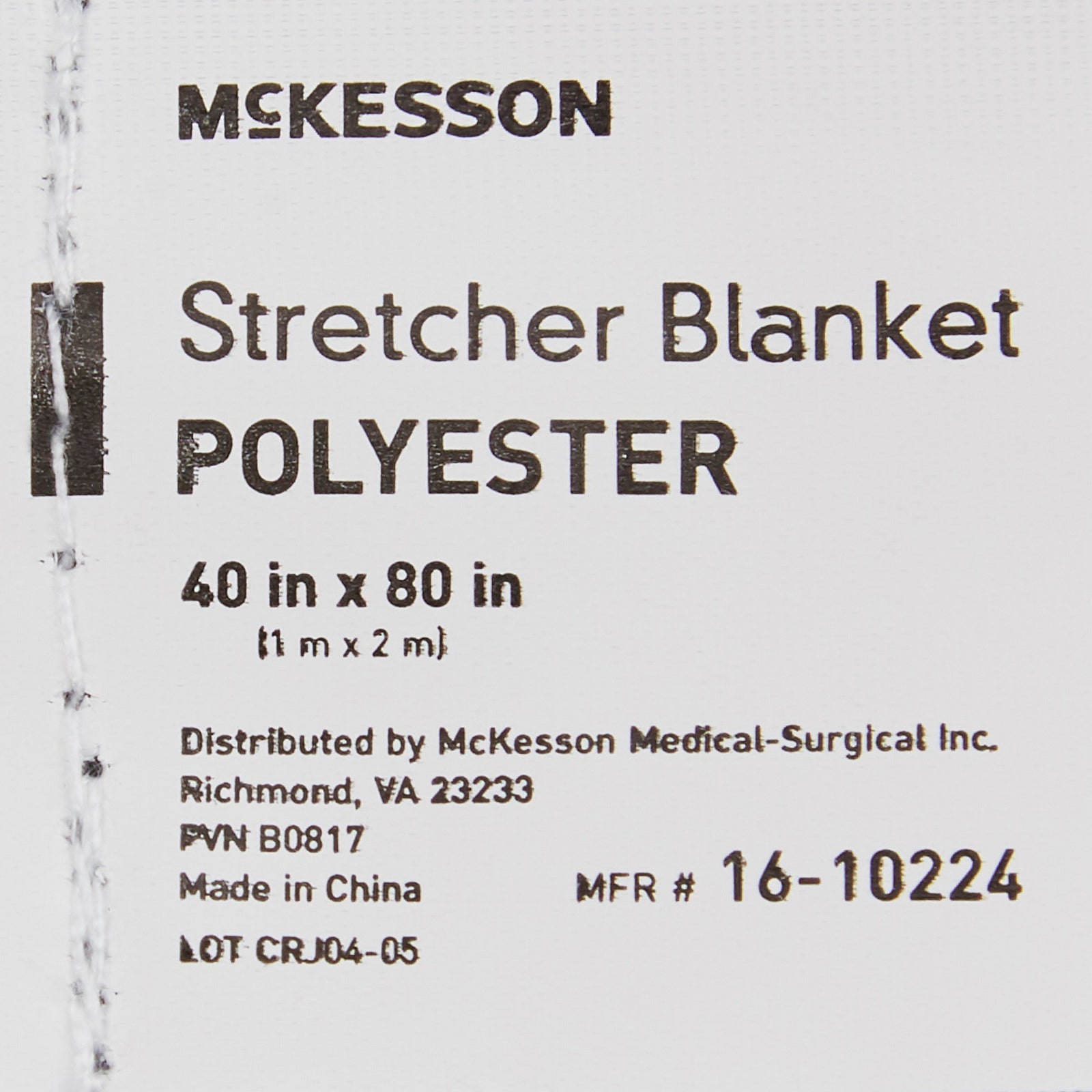 McKesson Stretcher Blanket