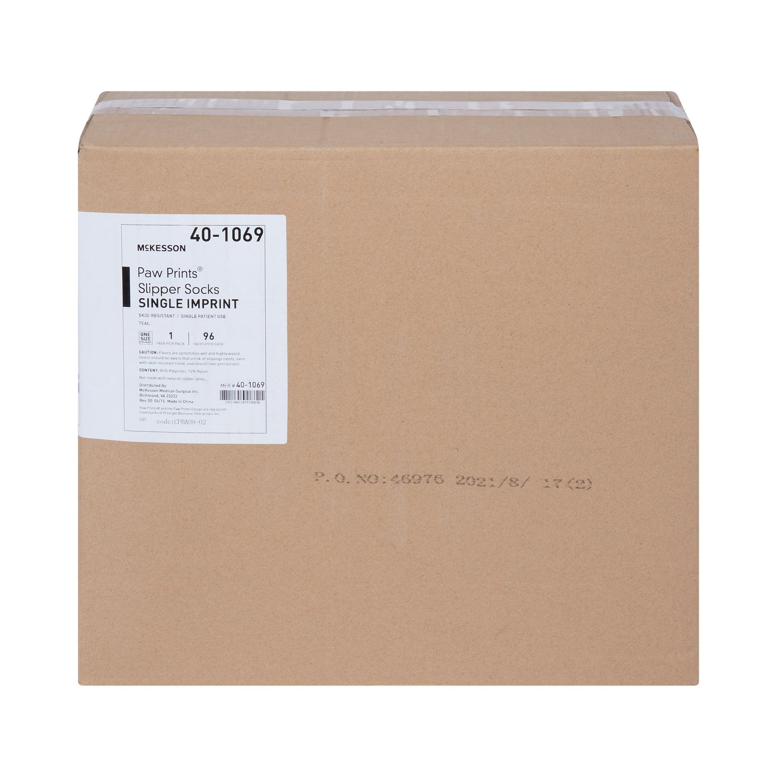 McKesson Paw Prints Slipper Socks