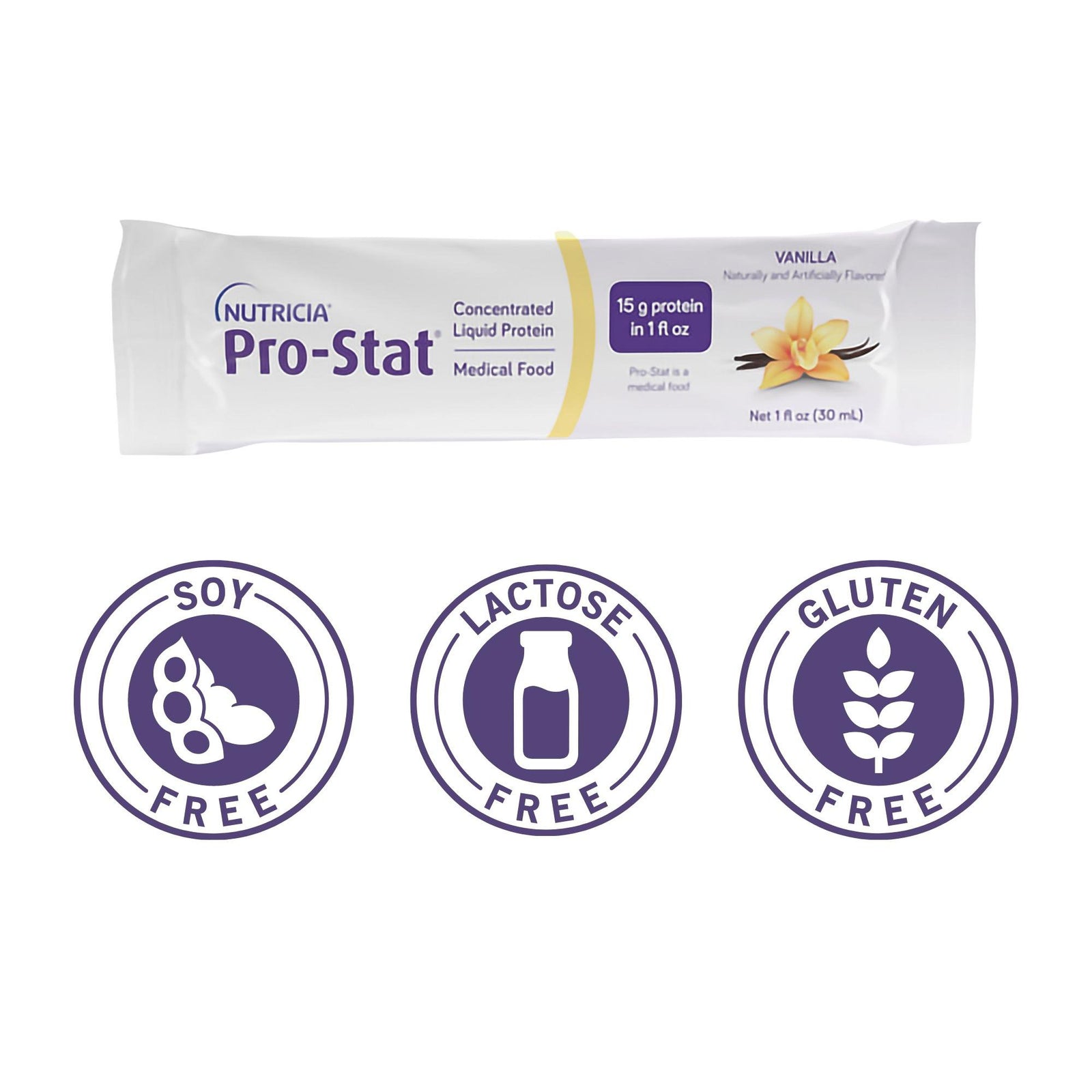 Pro-Stat® Sugar-Free Vanilla Protein Supplement, 1 oz. Individual Packet