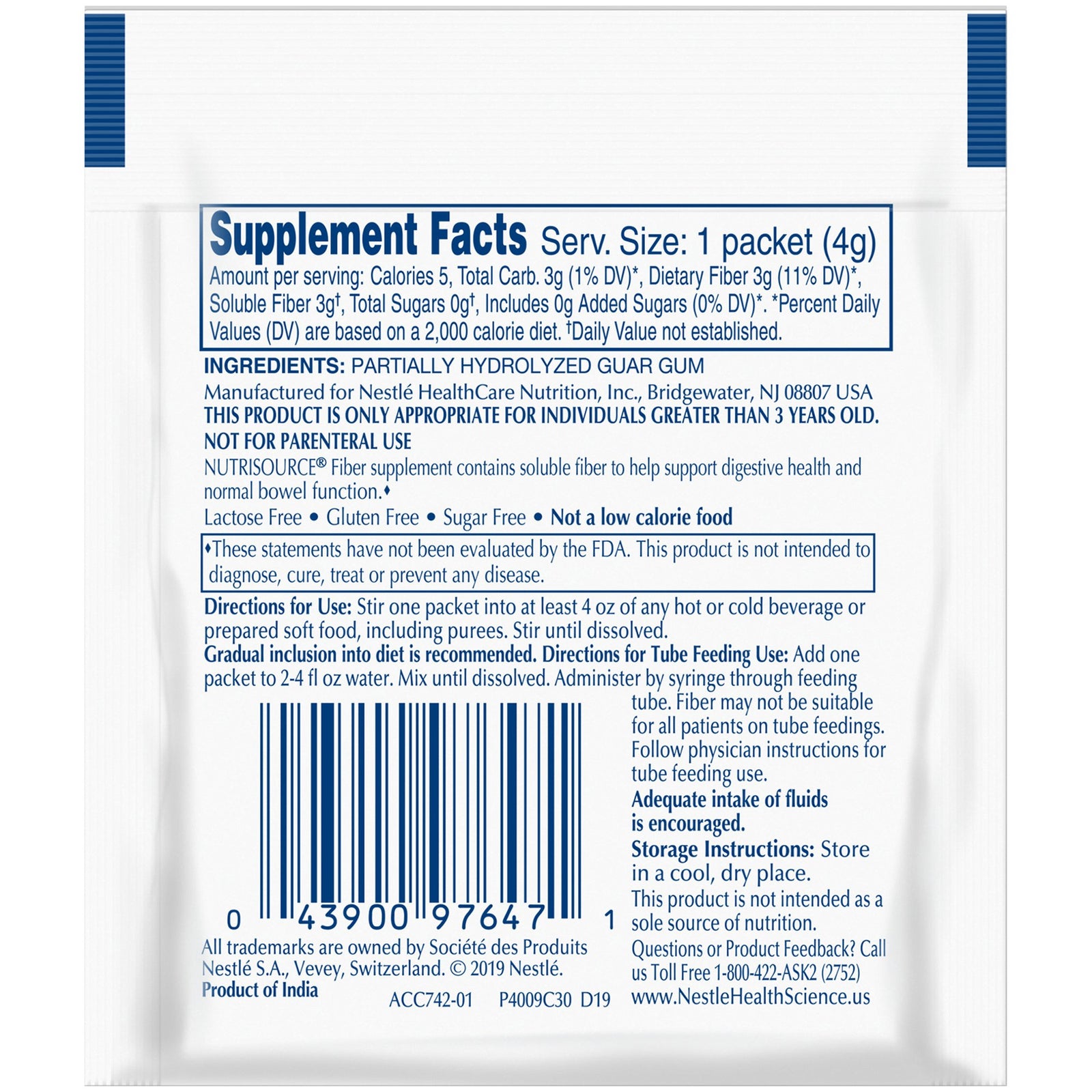 Nutrisource Fiber Oral Supplement