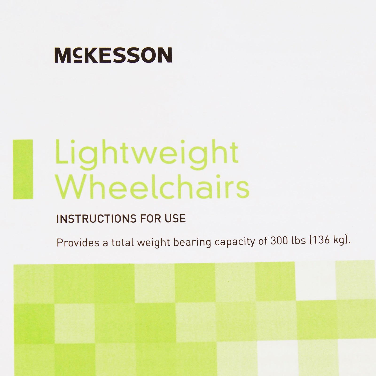 McKesson Lightweight Wheelchair Dual Axle (18" & 20" Seat Widths) w/ Swing-Away Footrest/Elevating Legrest, Black Upholstery, 300 lbs. Weight Capacity