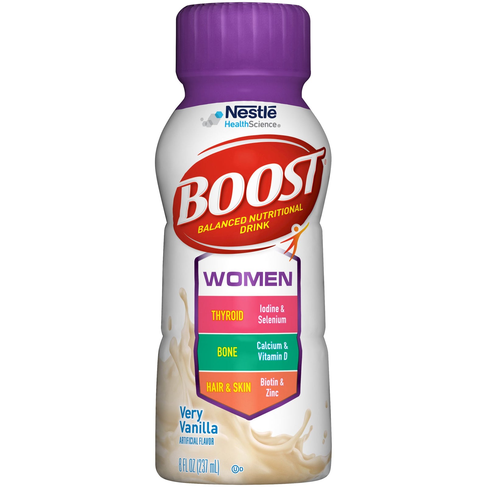 Nestle Healthcare Nutrition Boost Women, Oral Supplement, Very Vanilla Flavor