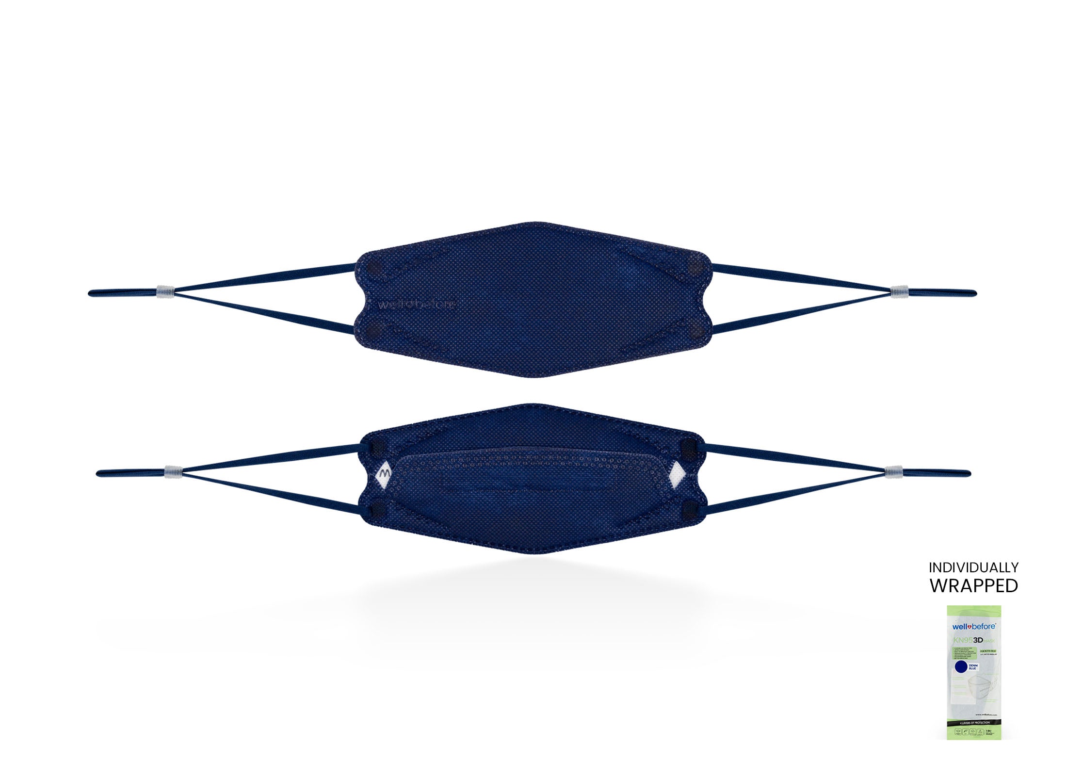 Kids KN95 Mask | Individually Wrapped, Elastic Ear Loops - Bag of 10