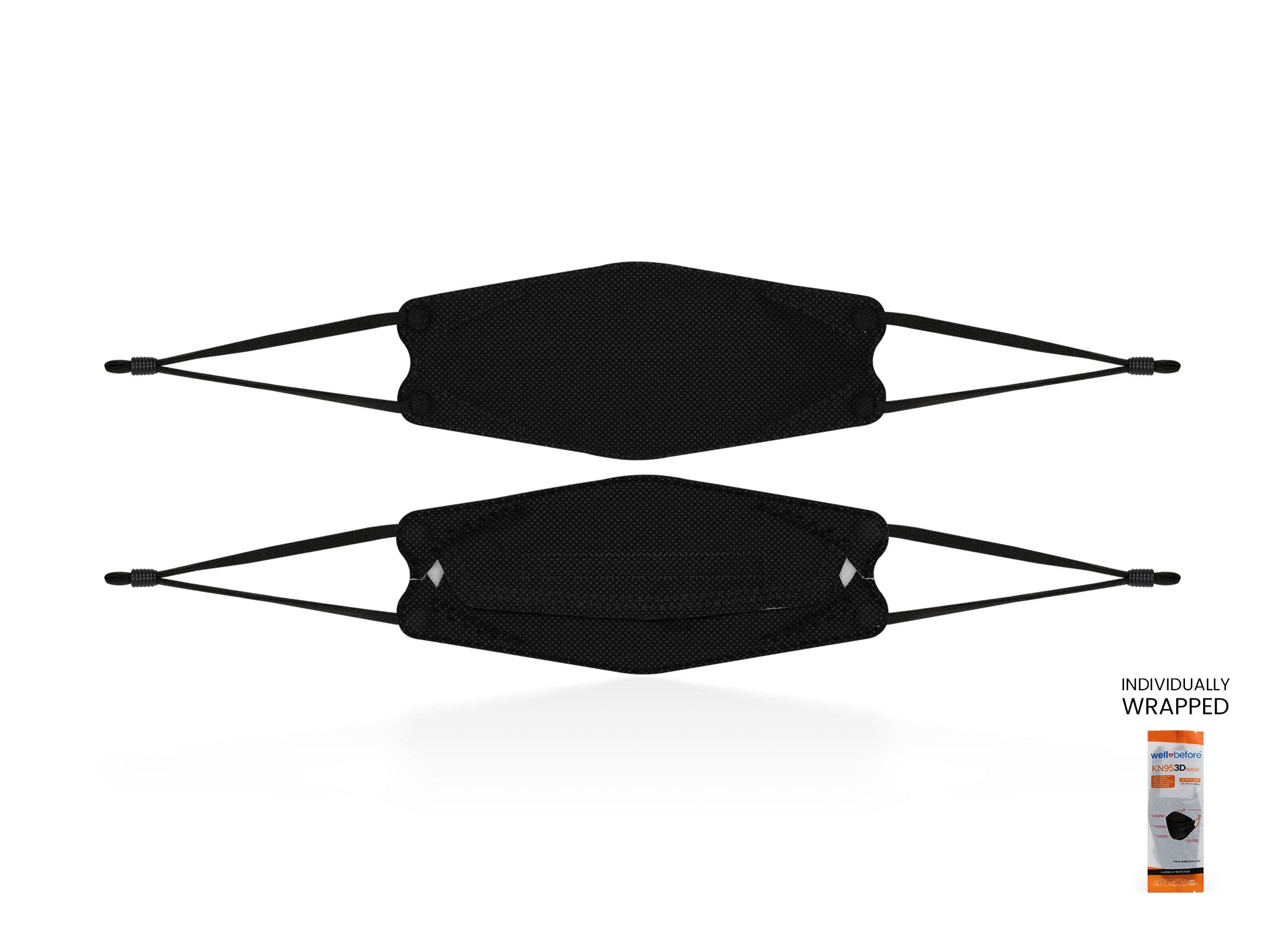 Kids KN95 Mask | Individually Wrapped, Elastic Ear Loops - Bag of 10